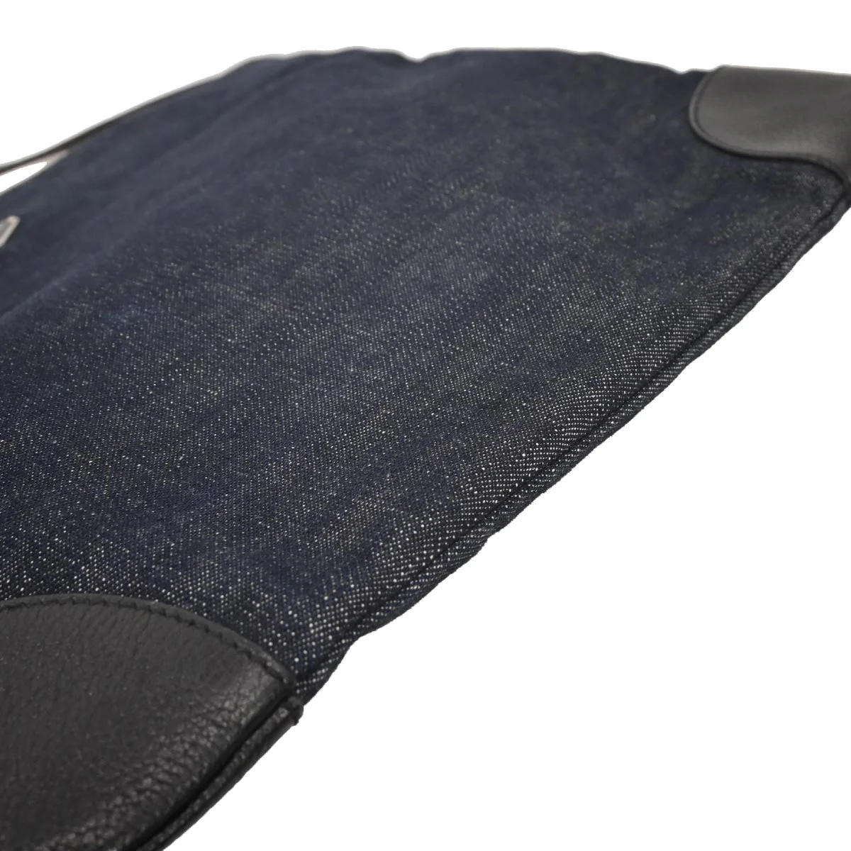 Prada Navy Denim Shoulder Bag - Image 4