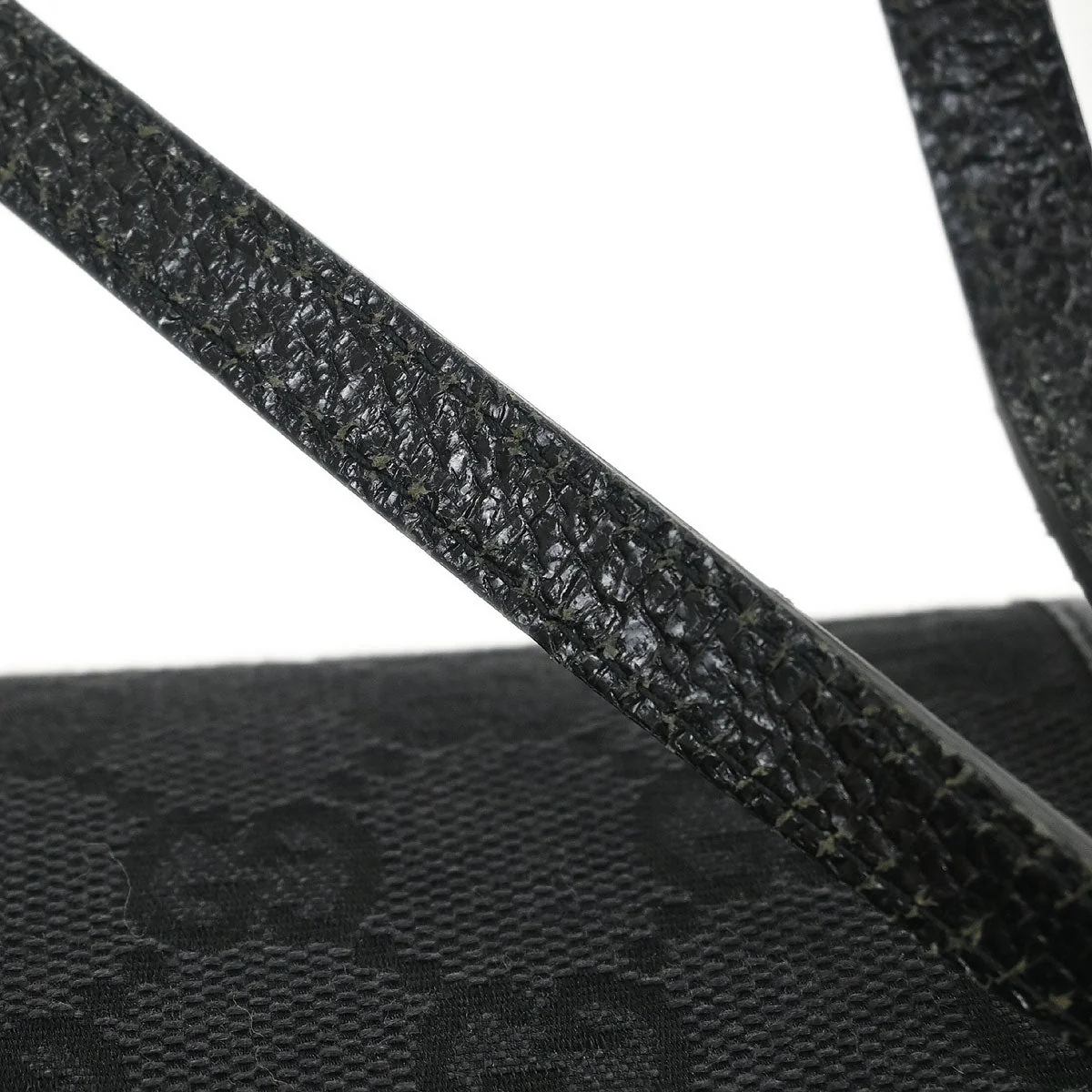 Gucci Black GG Bamboo Shoulder Bag - Image 6