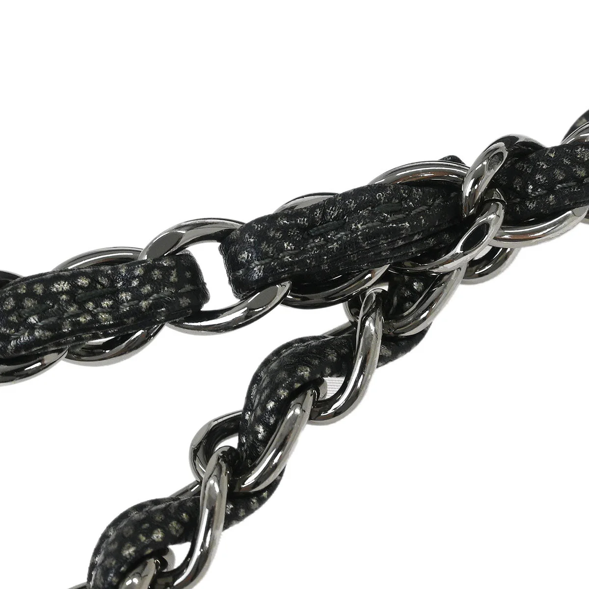 Chanel 2010-2011 Gray Caviar Full Flap Chain Shoulder Bag - Image 6