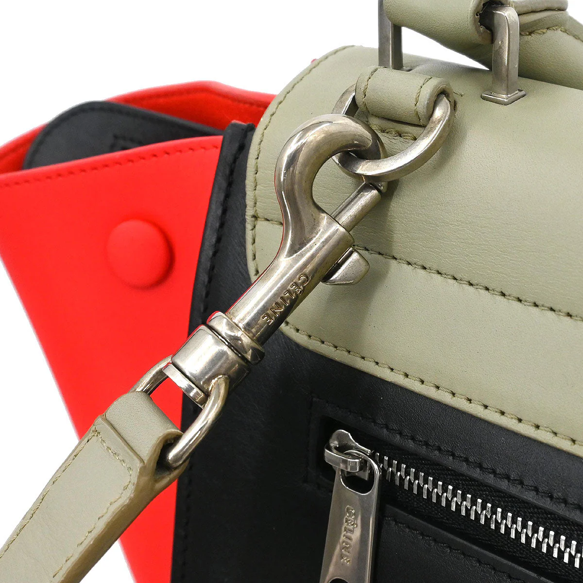 Celine Tricolor Trapeze 2way Shoulder Handbag - Image 3