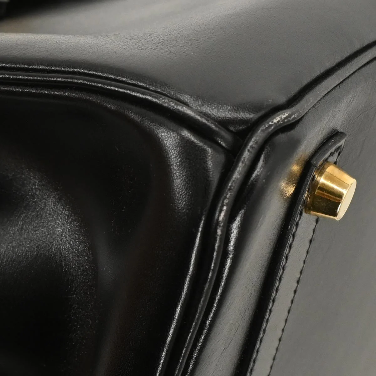 Hermes Black Box Calf Birkin 35 Handbag - Image 4