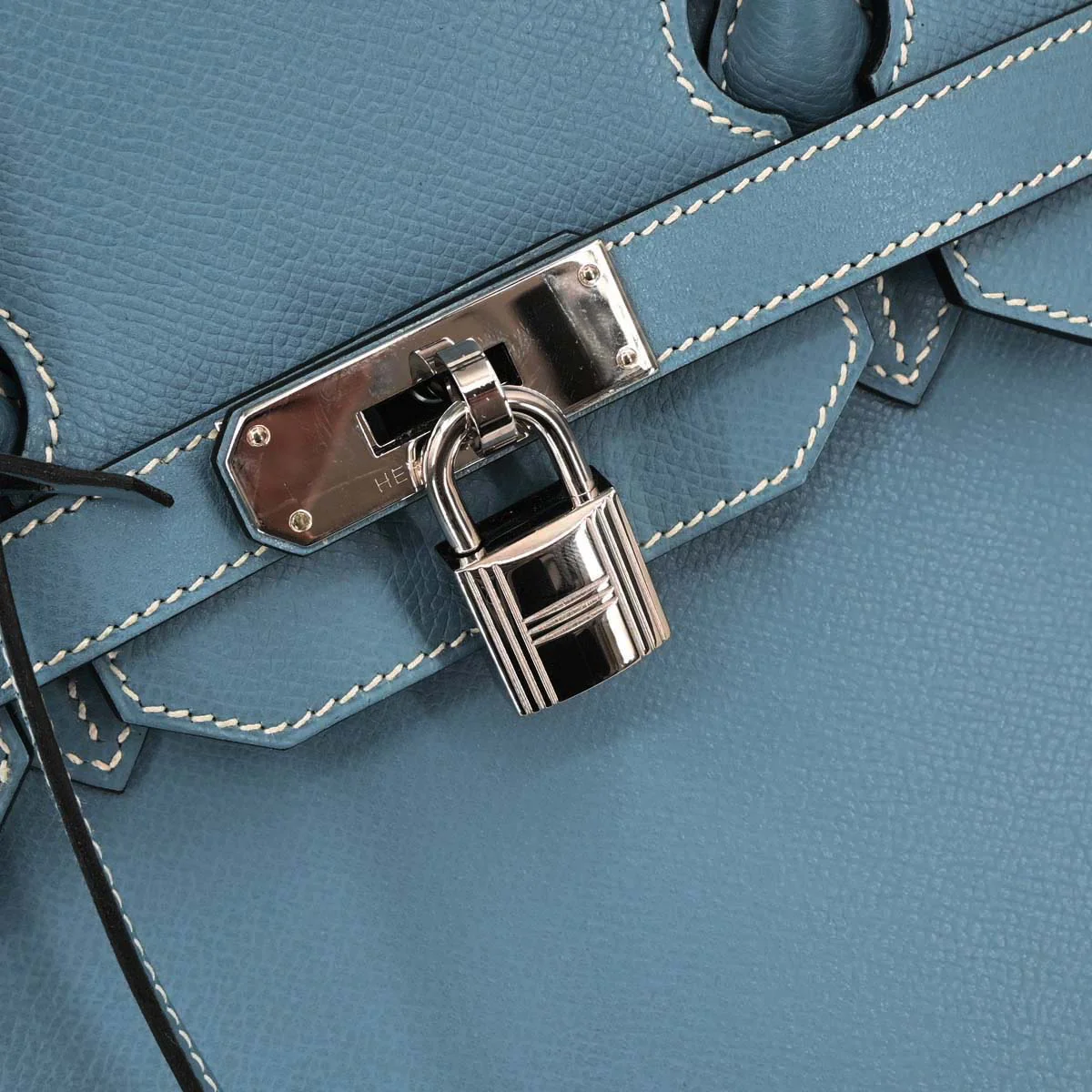 Hermes Blue Jean Epsom Birkin 35 Handbag - Image 6