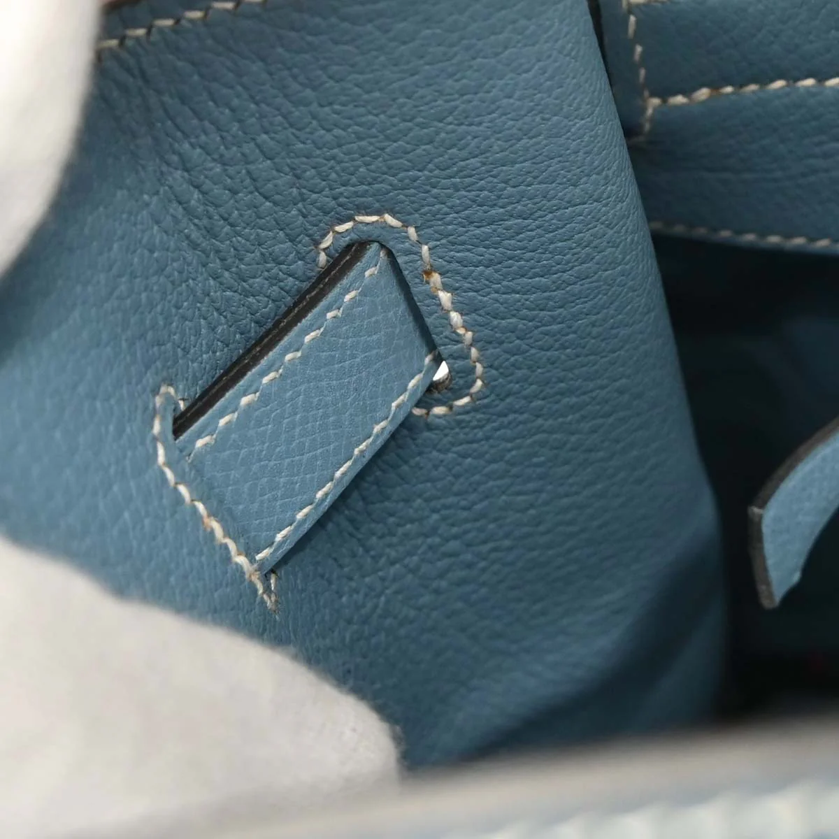 Hermes Blue Jean Epsom Birkin 35 Handbag - Image 8