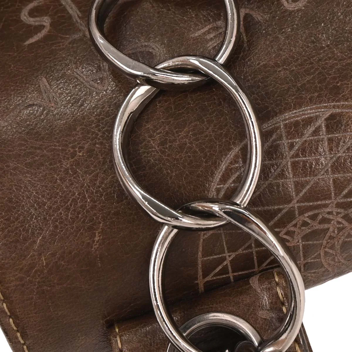 Chanel 2003-2004 Brown Calfskin Mademoiselle Graffiti Bag Shoulder Bag - Image 3