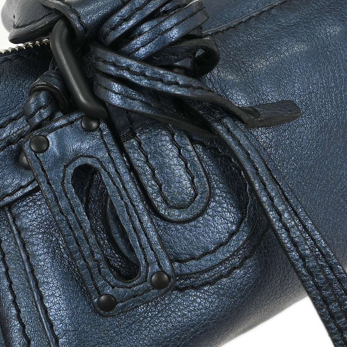 Chloe Metallic Blue Paddington Mini Handbag - Image 4