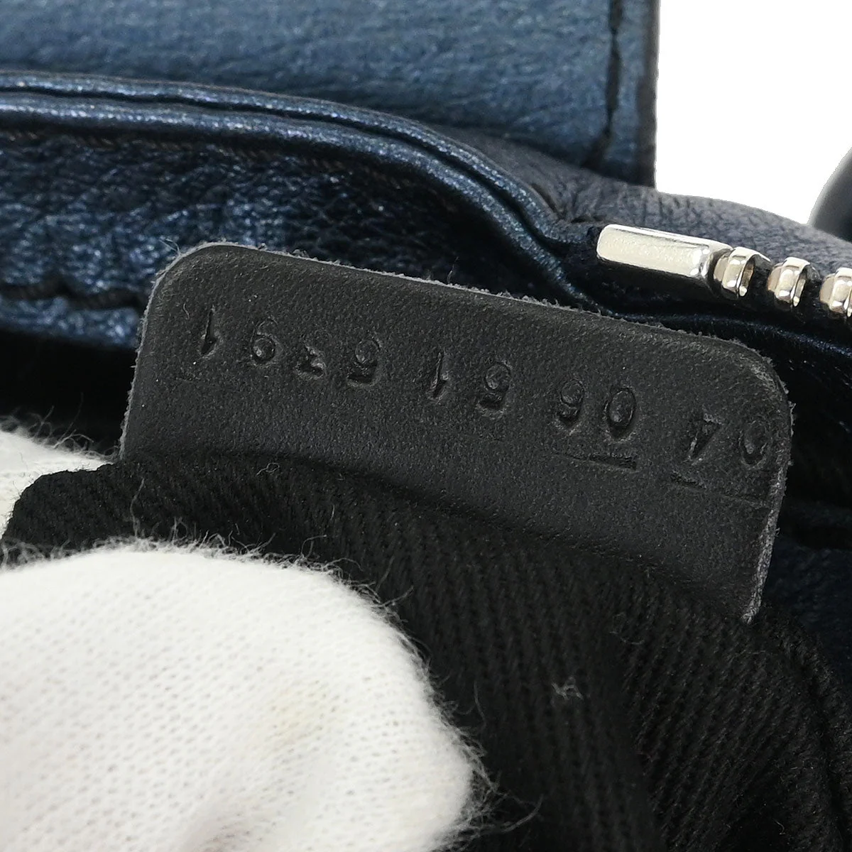 Chloe Metallic Blue Paddington Mini Handbag - Image 9