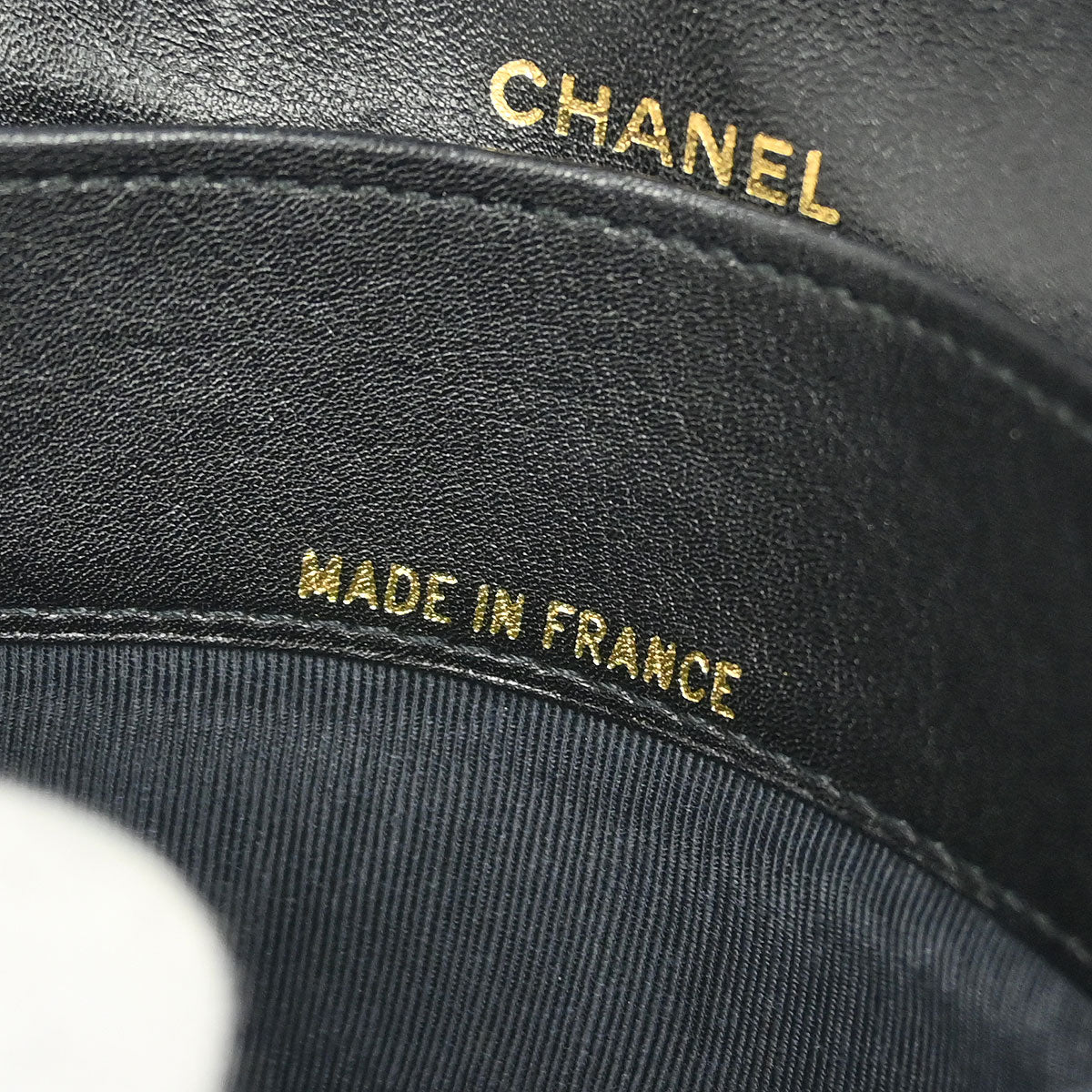 Chanel 1989-1991 Black Lambskin Bicolore Wallet Coin Purse - Image 6
