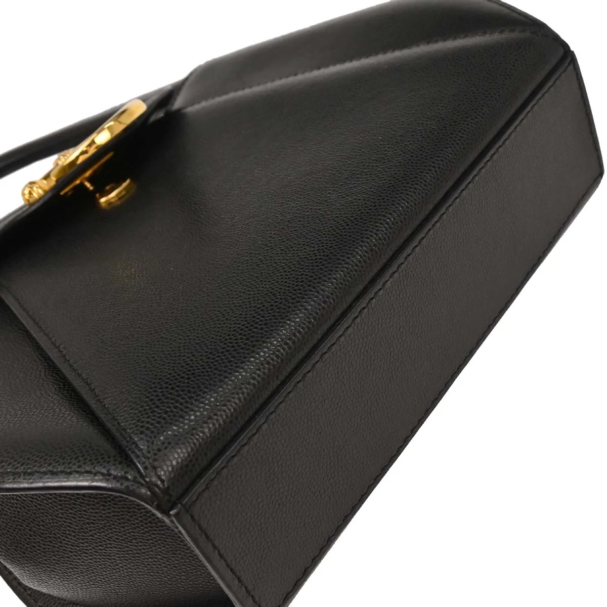 Cartier Black Leather Panthere Handbag - Image 6