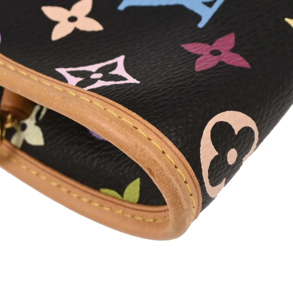 Louis Vuitton Black Multicolor Shirley Handbag M40050 - Image 3