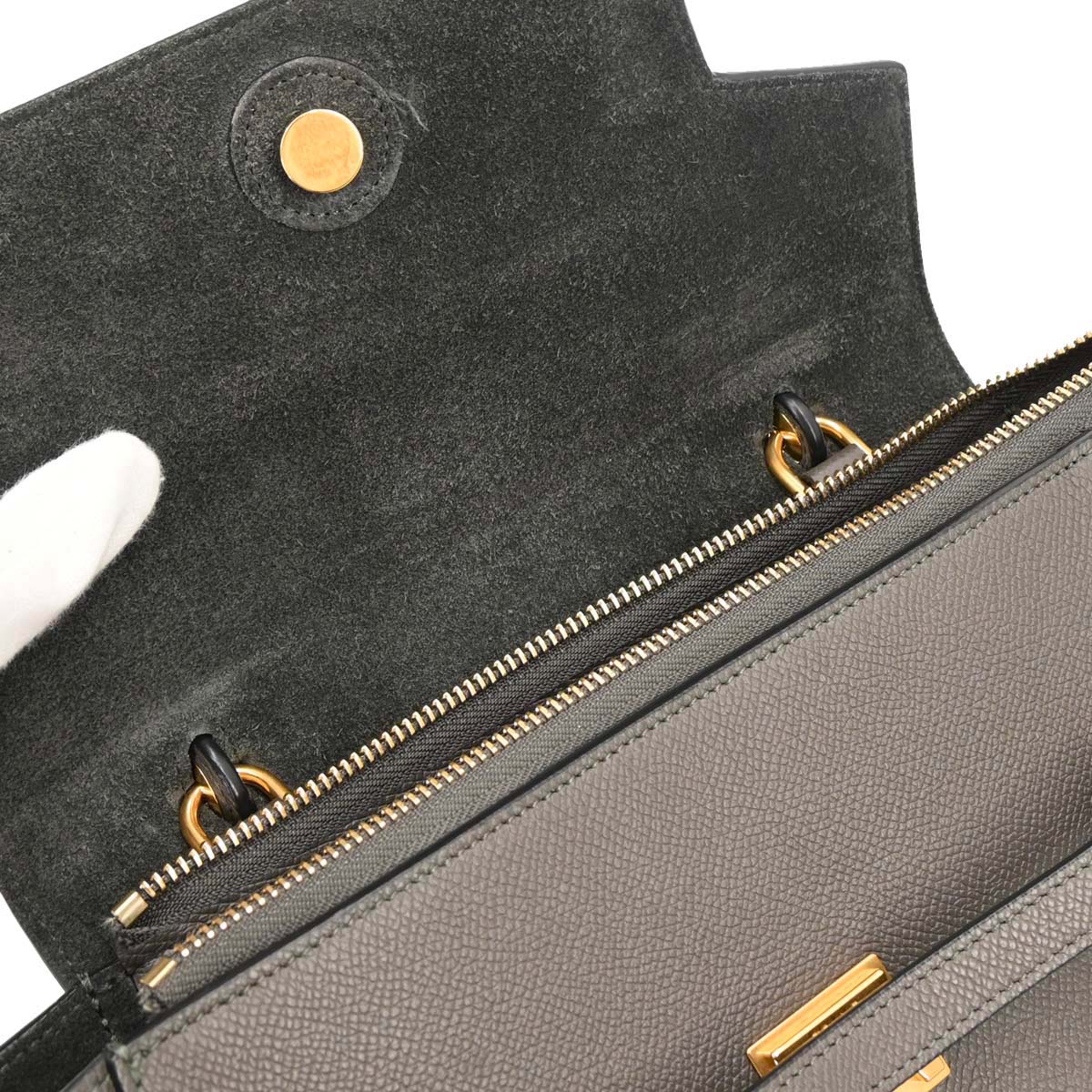 Celine Gray Belt Bag 2way Handbag - Image 6