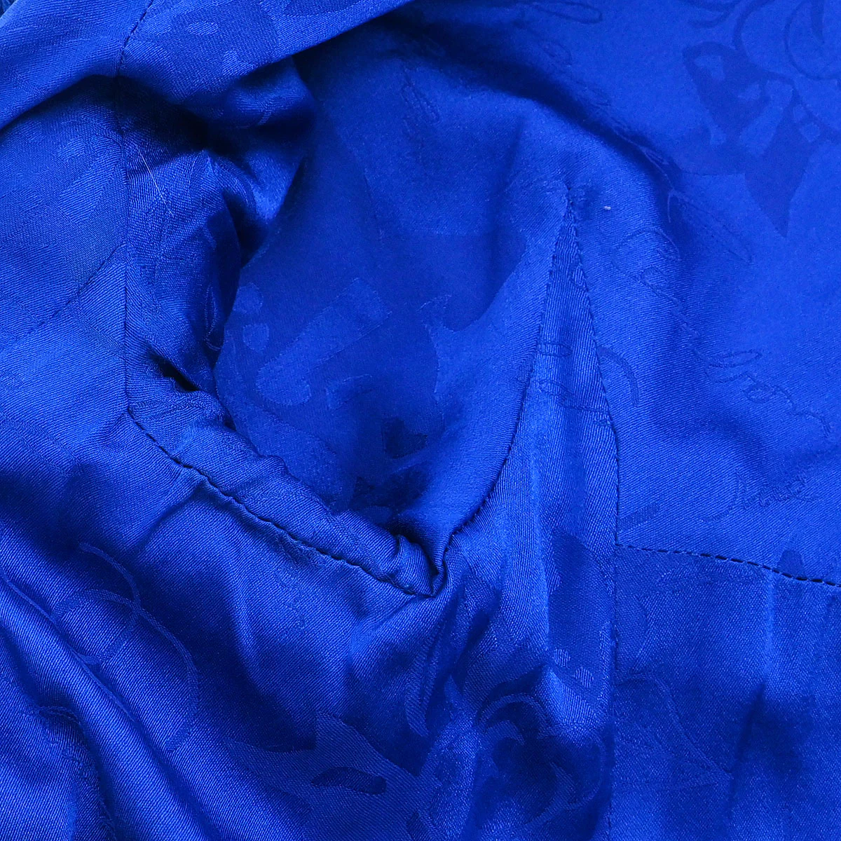 Chanel 2007 Collarless Single Breasted Jacket Blue #36 - Image 8