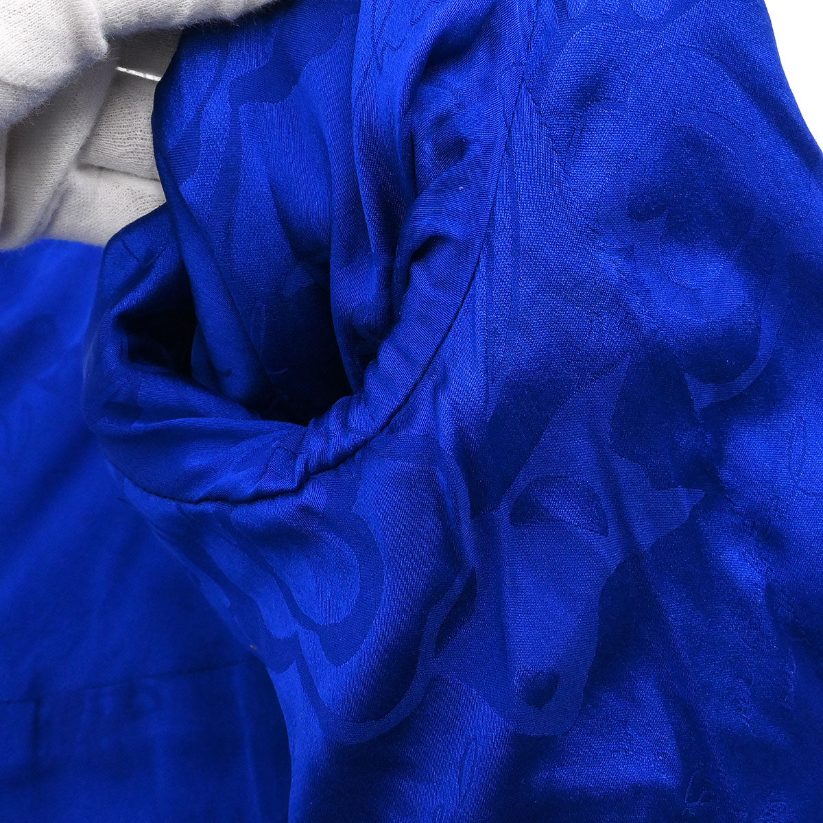 Chanel 2007 Collarless Single Breasted Jacket Blue #36 - Image 9