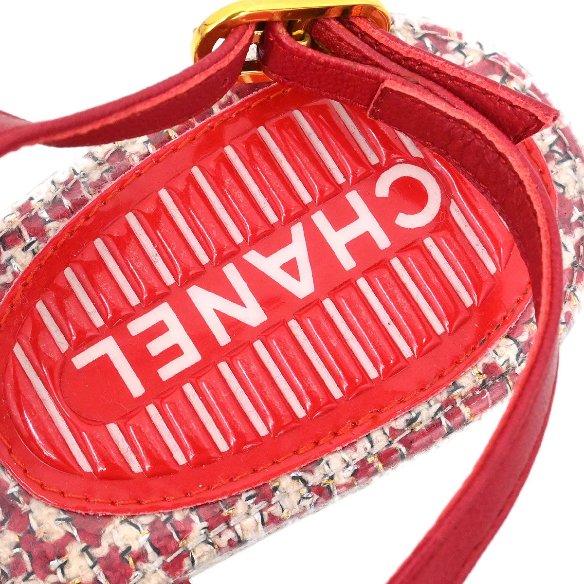 Chanel * Red Sandals Shoes #37 - Image 6