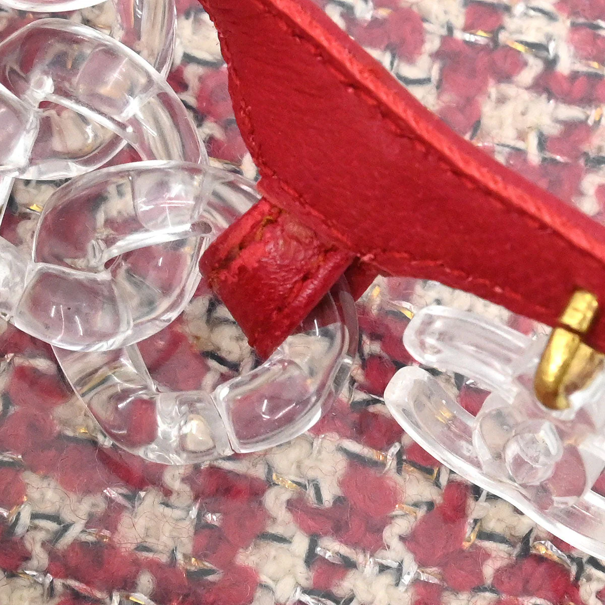 Chanel * Red Sandals Shoes #37 - Image 7