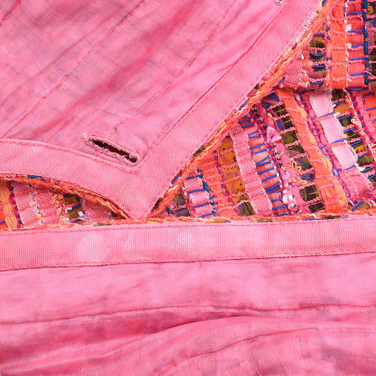 Chanel Single Breasted Collarless Jacket Pink - Image 9