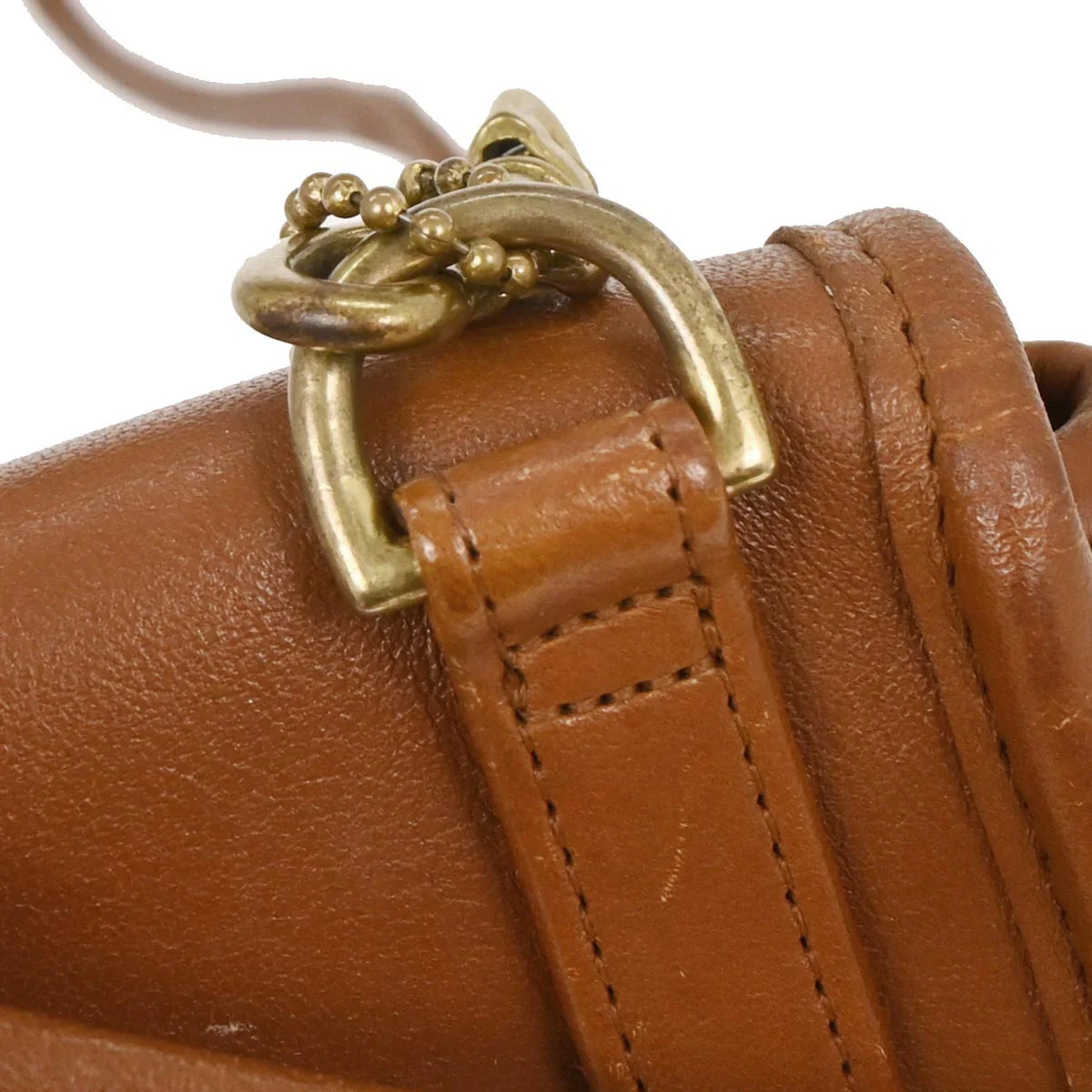 Coach Brown Leather Shoulder Bag - Image 4