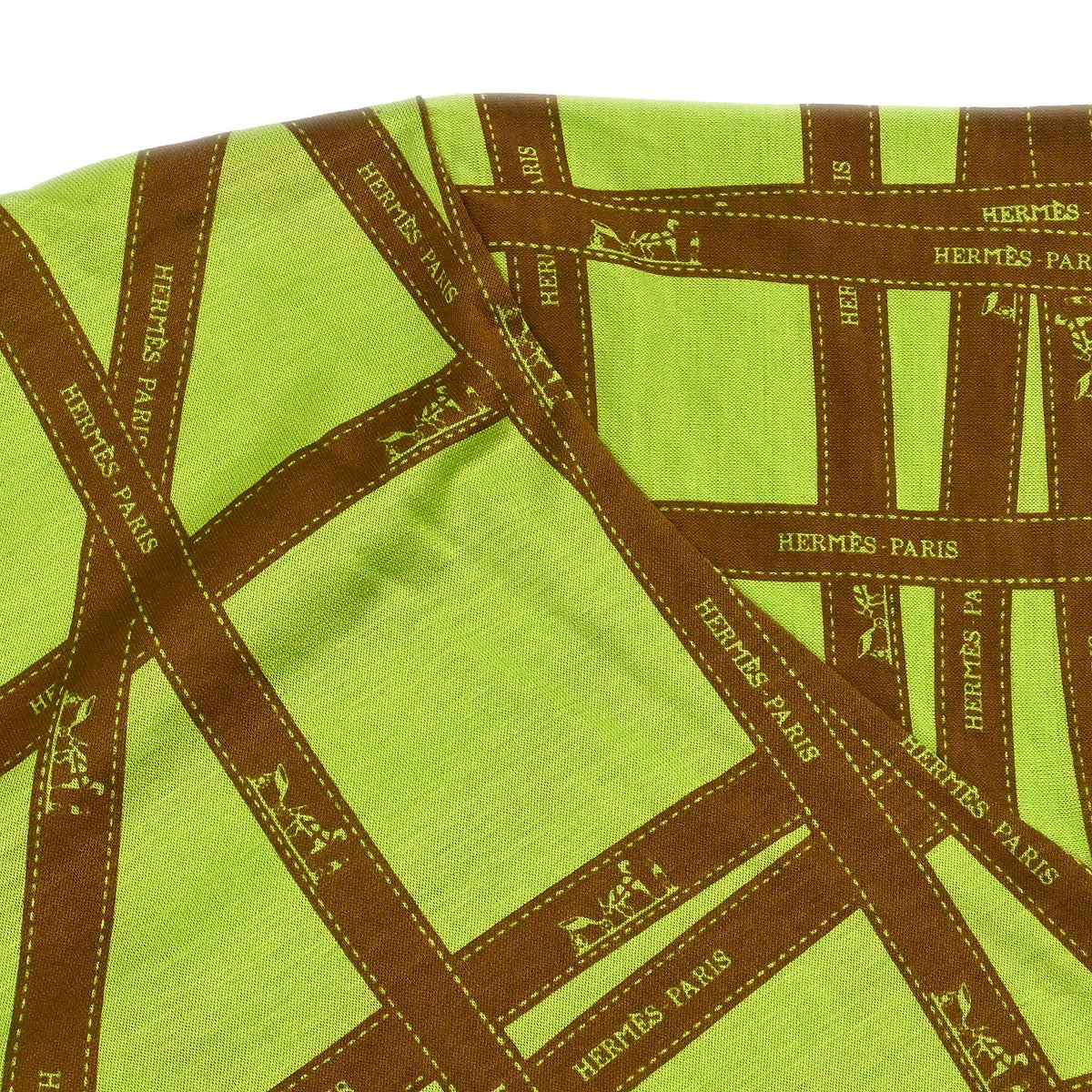 Hermes Short Sleeve T-shirt Top Green #S - Image 4
