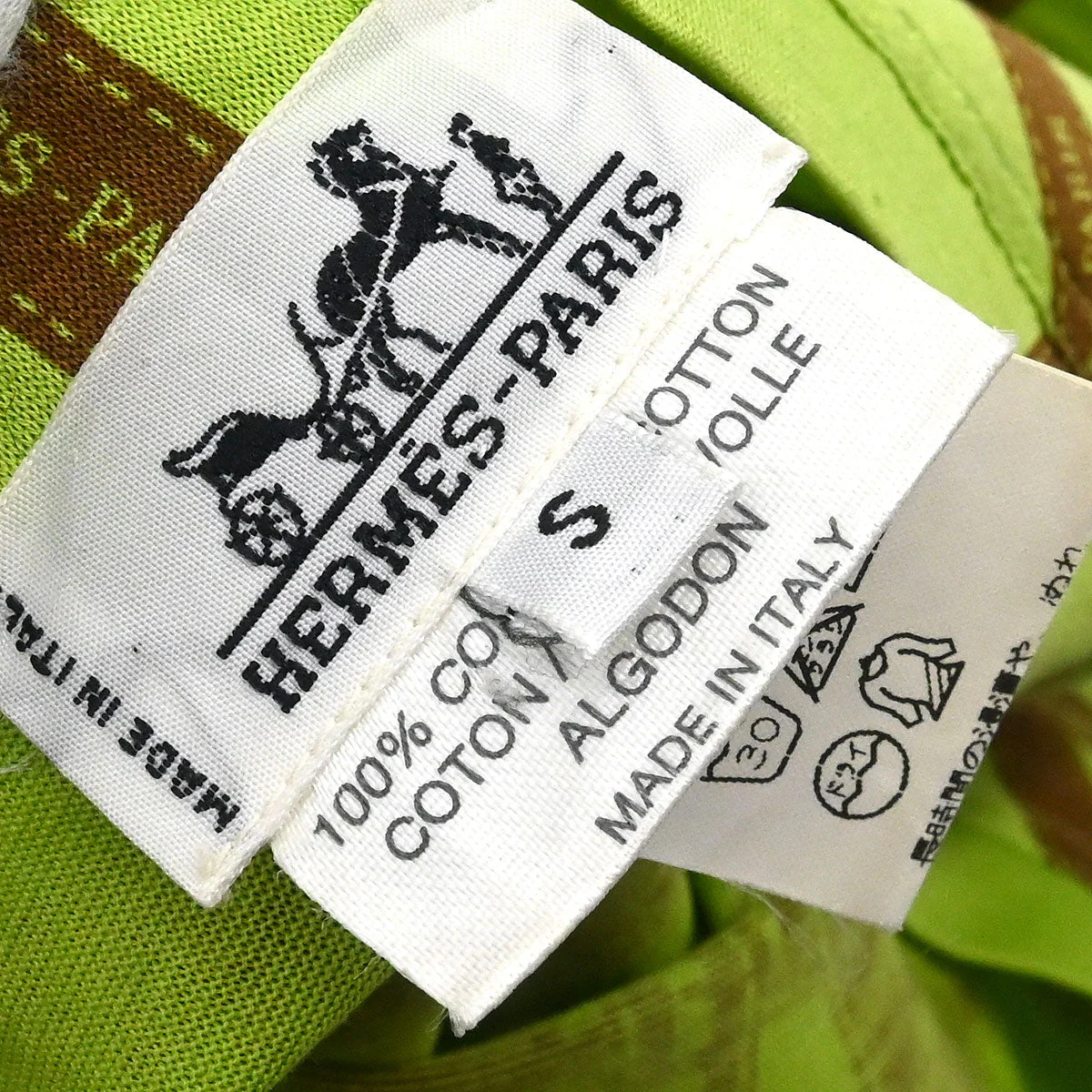 Hermes Short Sleeve T-shirt Top Green #S - Image 9
