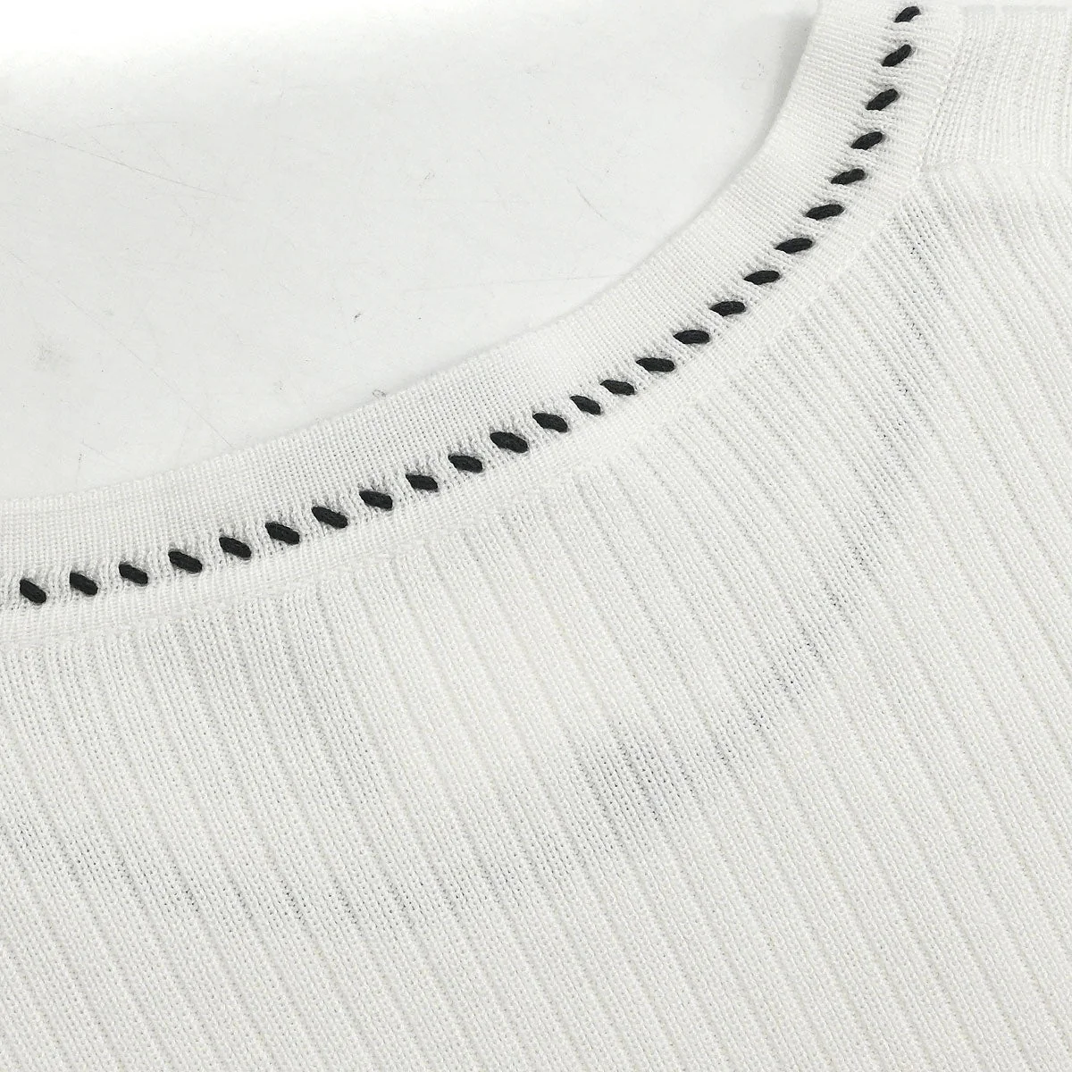 Chanel Short Sleeve Top White #38 - Image 6