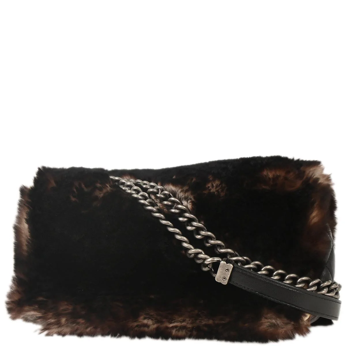 Chanel * 2014-2015 Brown Lapin Fur Shoulder Bag - Image 2