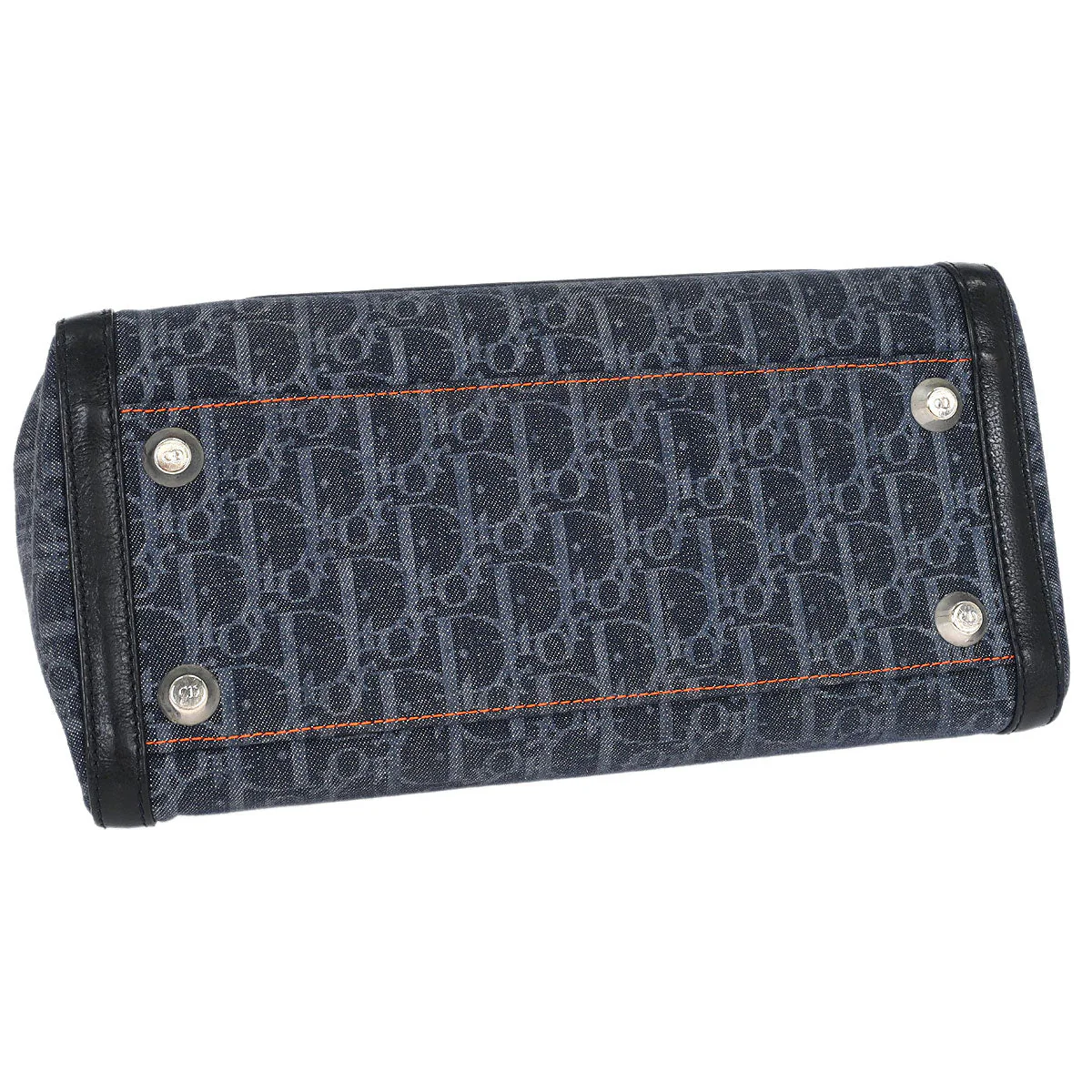 Christian Dior Navy Trotter Flight Handbag - Image 3