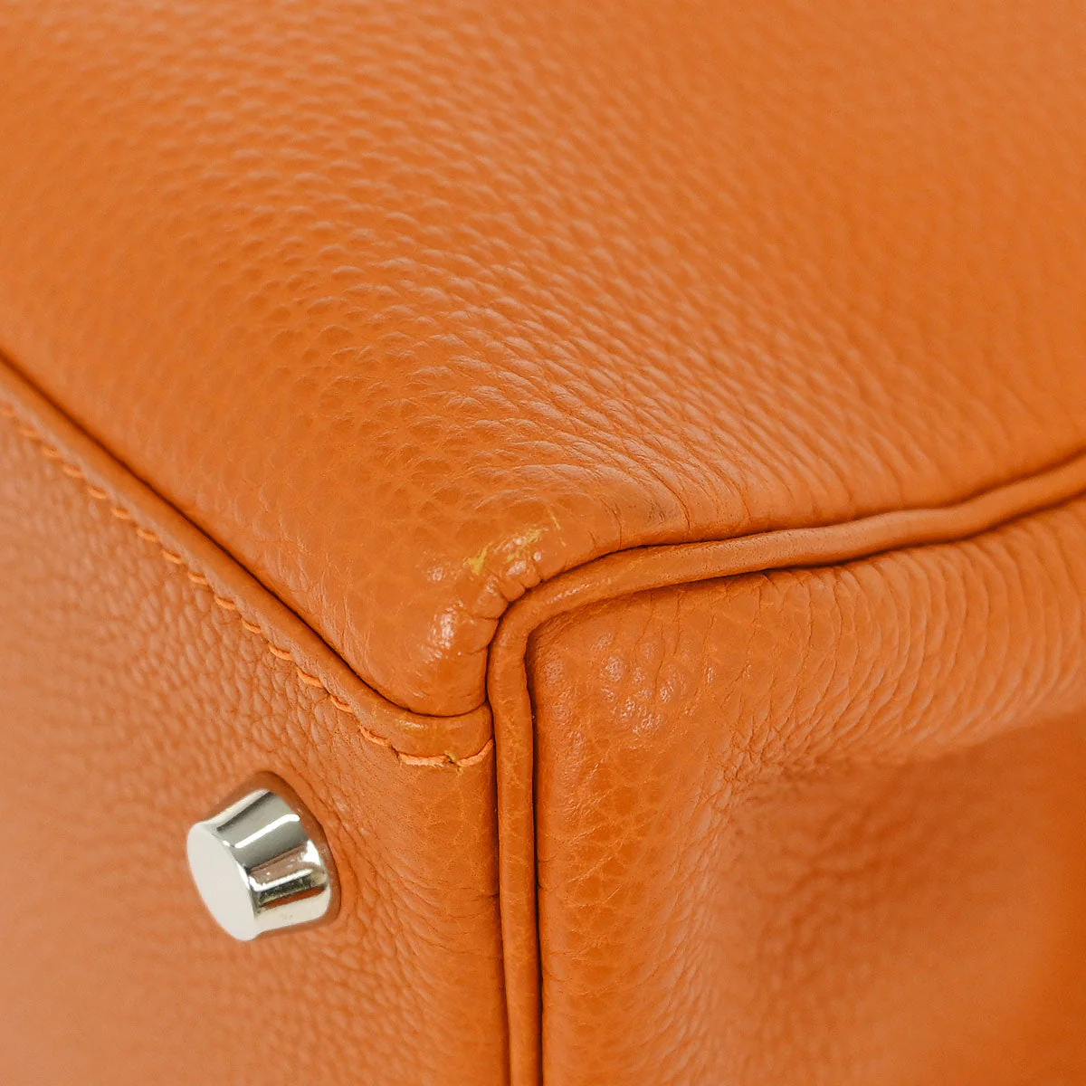 Hermes Potiron Togo Kelly 28 Retourne 2way Shoulder Handbag - Image 3