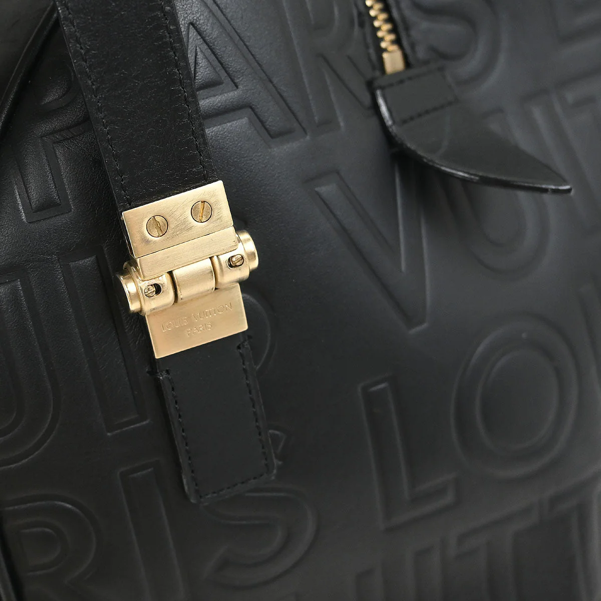 Louis Vuitton 2008 Black Leather Paris Pool Speedy Cube M95816 - Image 5