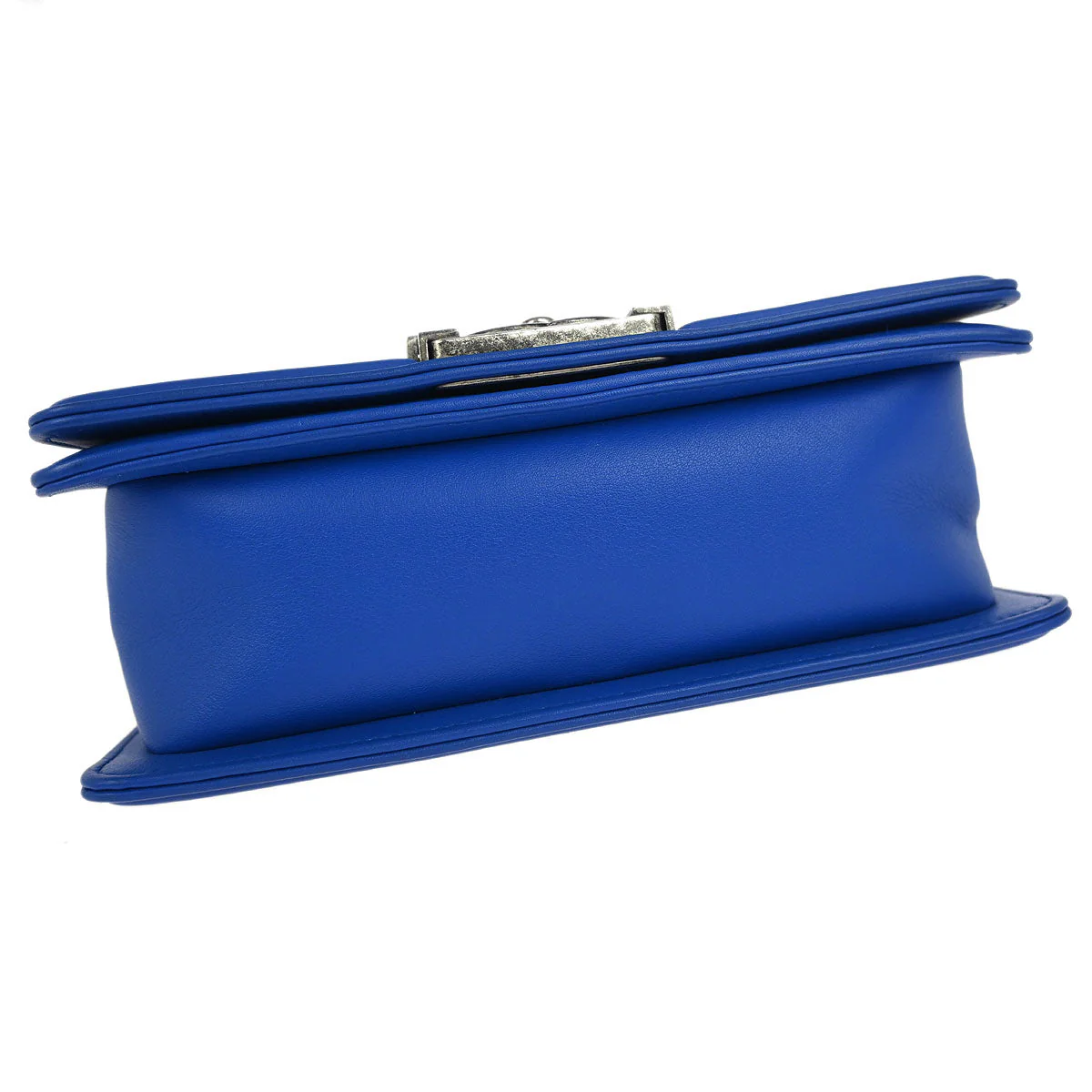 Boy Chanel 2016-2017 Blue Lambskin Chevron Small Chain Shoulder Bag - Image 3