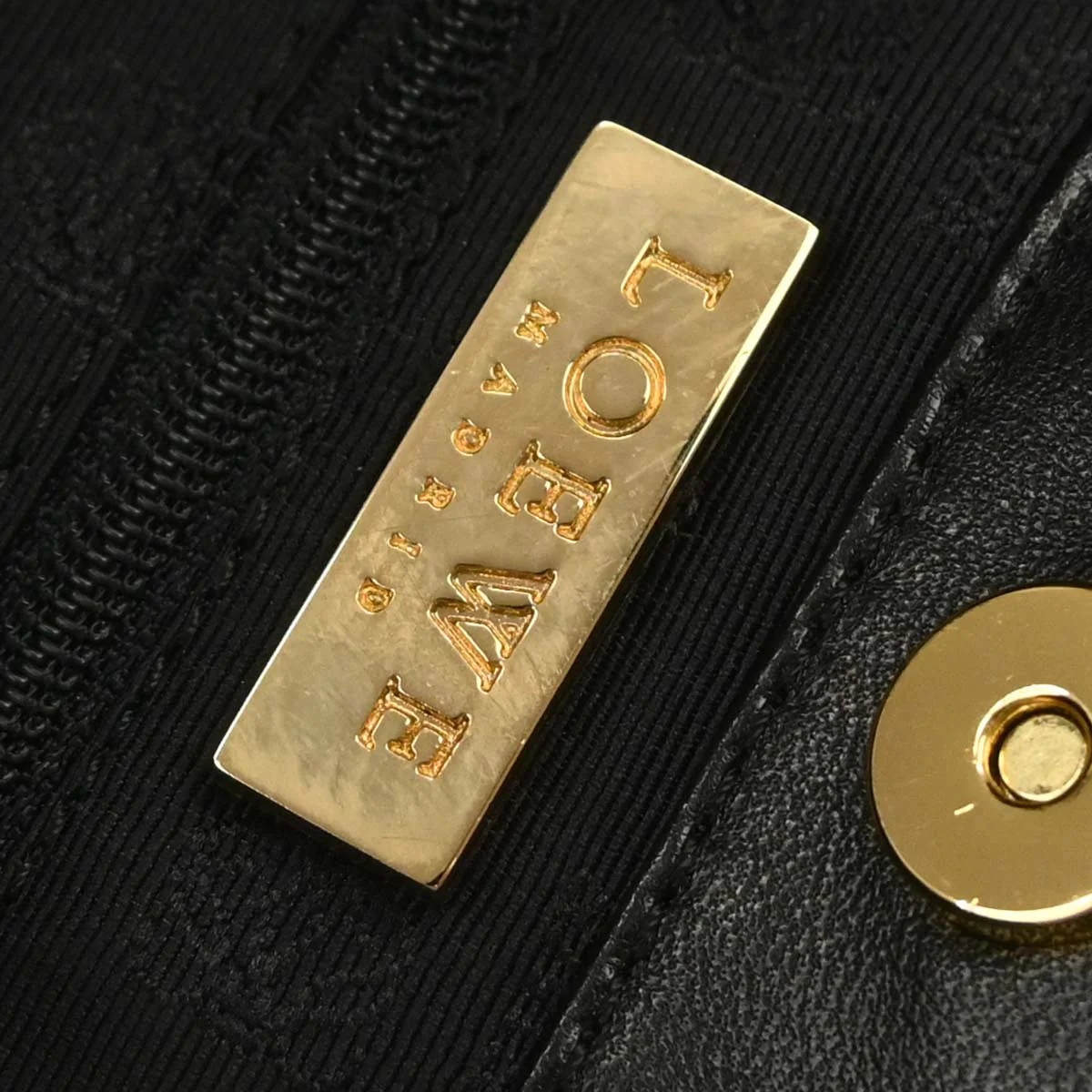 Loewe Black Leather Tote Handbag - Image 10