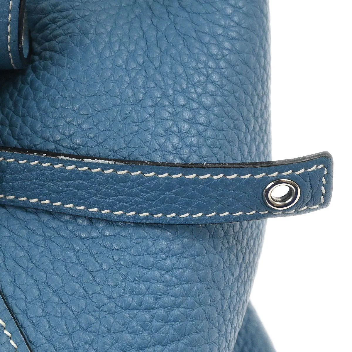 Hermes Blue Jean Taurillon Clemence Picotin Lock 18 PM Handbag - Image 7