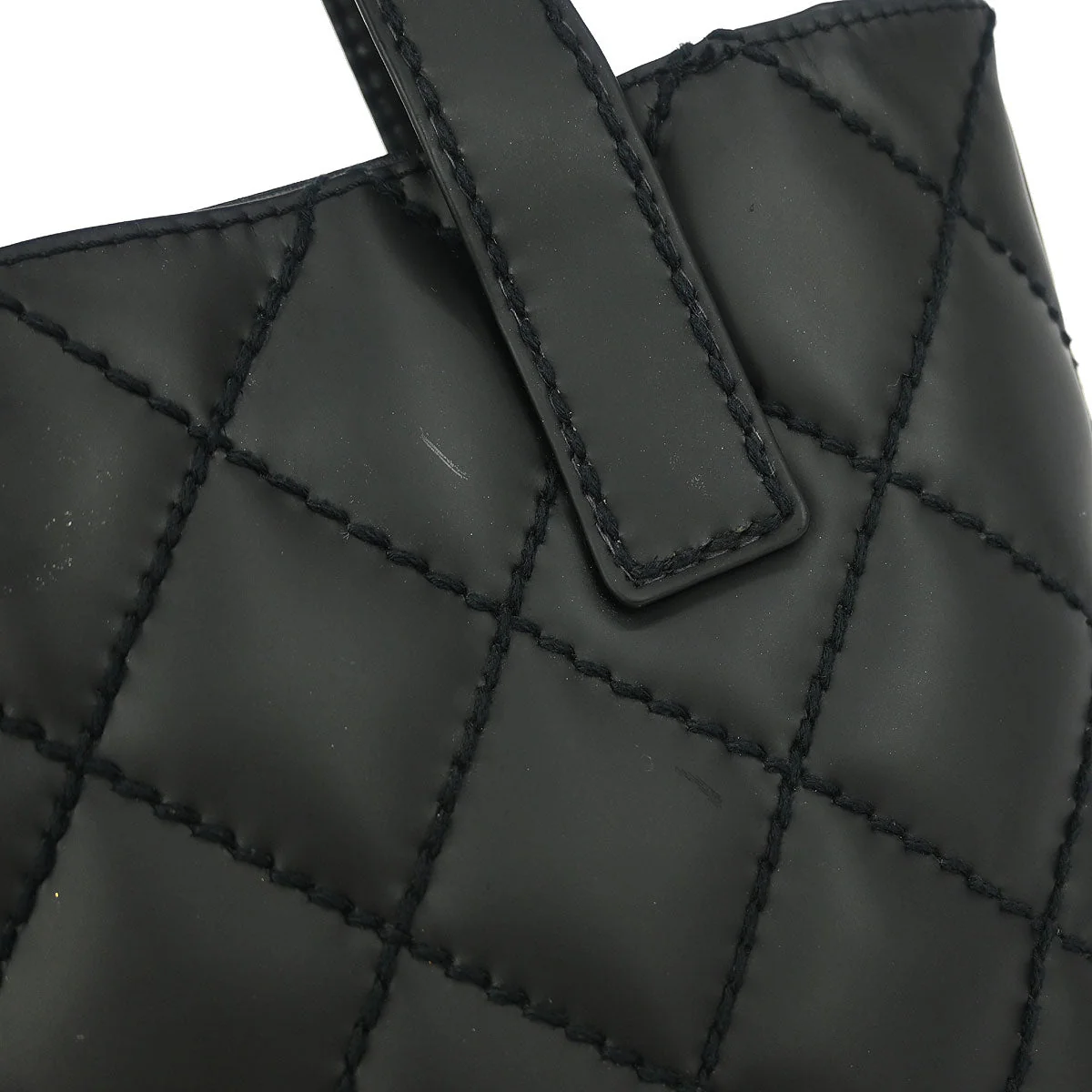 Chanel Black Calfskin Wild Stitch Tote Bag - Image 5