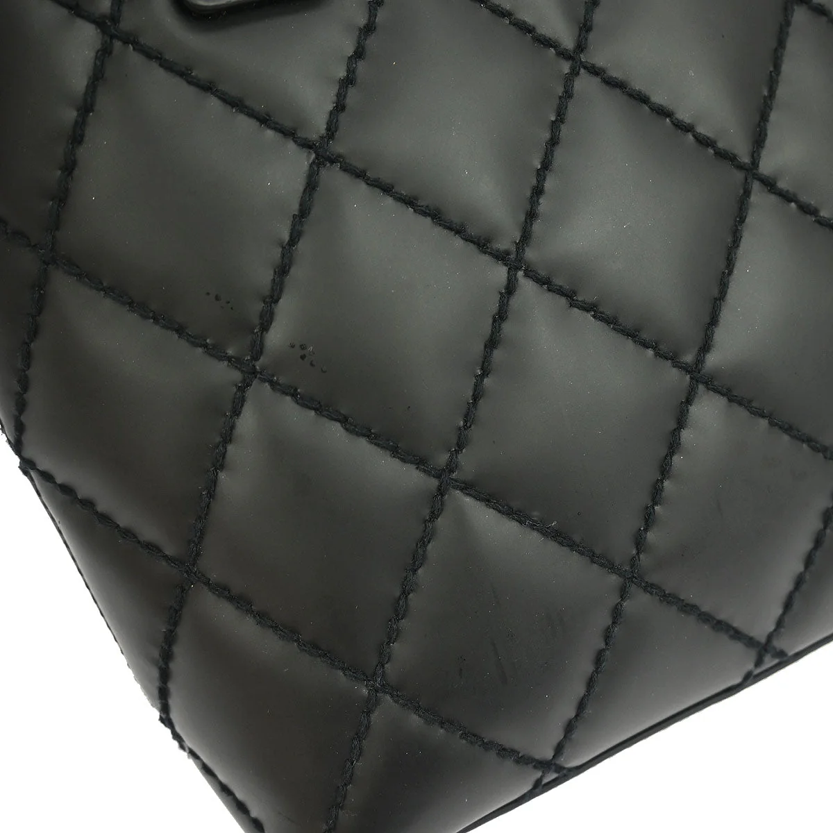 Chanel Black Calfskin Wild Stitch Tote Bag - Image 7