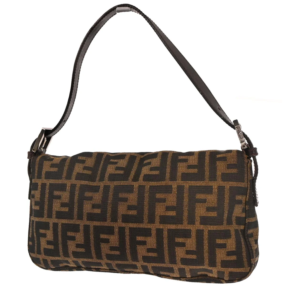 Fendi Brown Zucca Baguette Handbag - Image 2