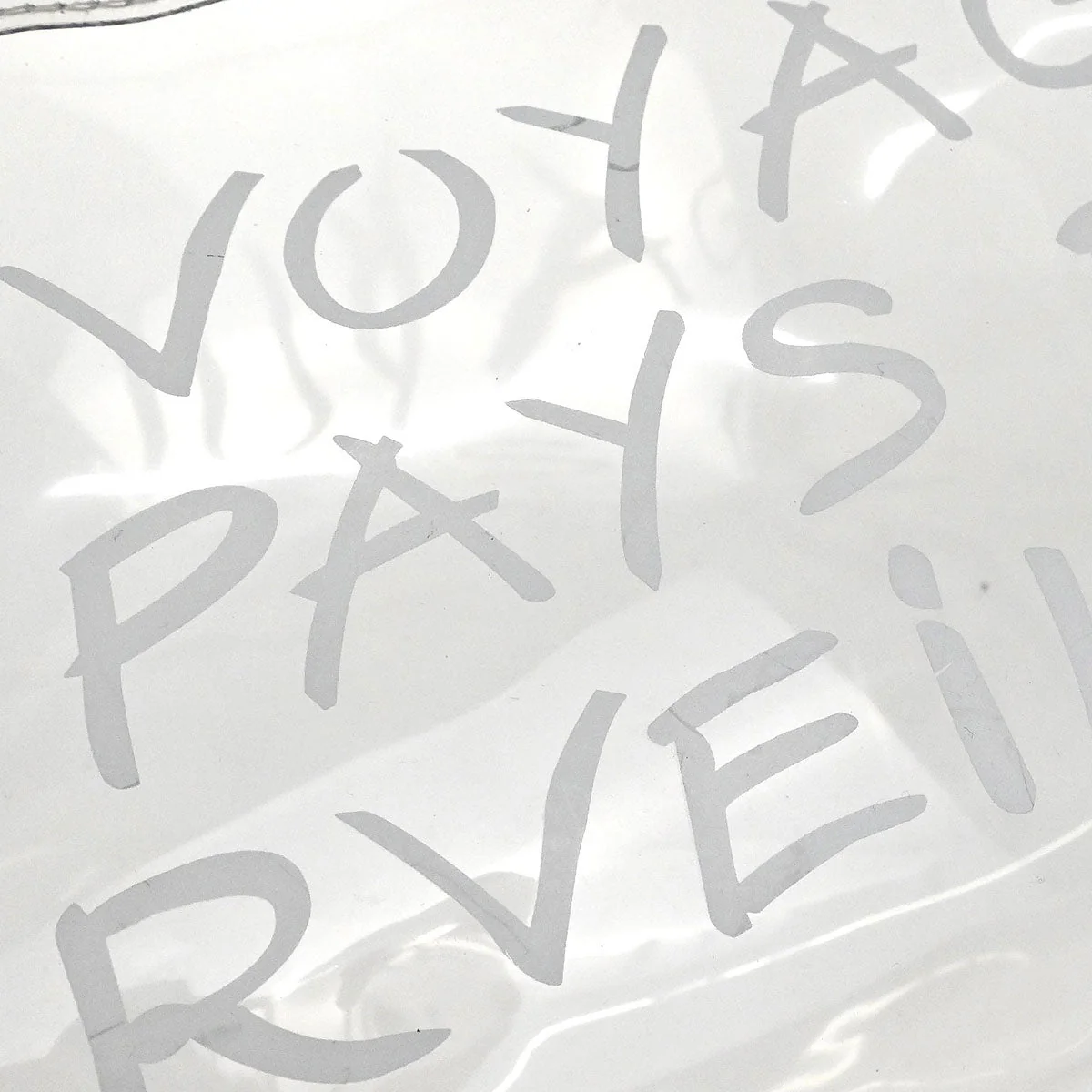 Hermes Clear Kelly Vinyl Handbag - Image 5