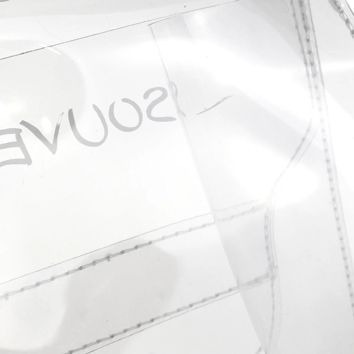 Hermes Clear Kelly Vinyl Handbag - Image 7