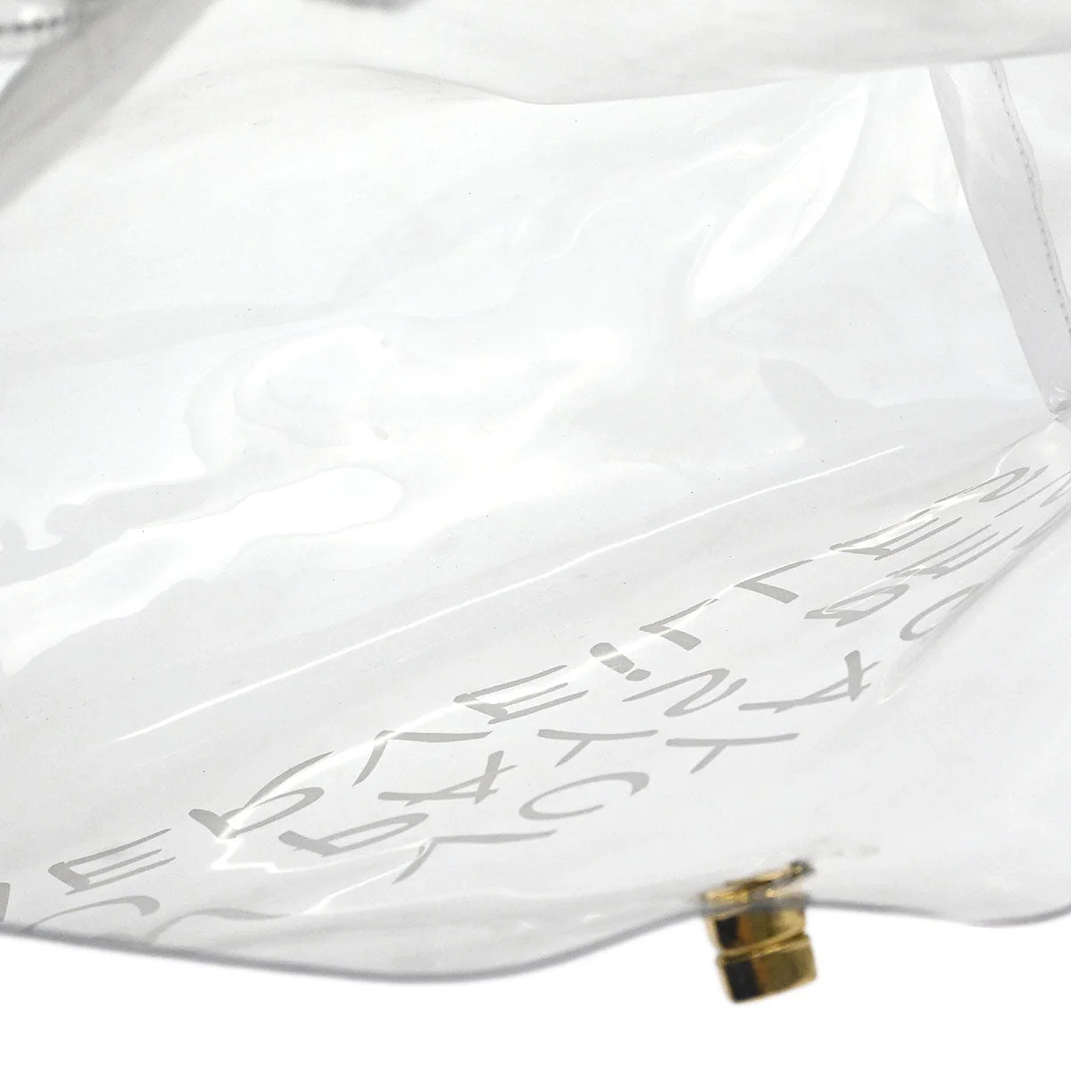 Hermes Clear Kelly Vinyl Handbag - Image 9