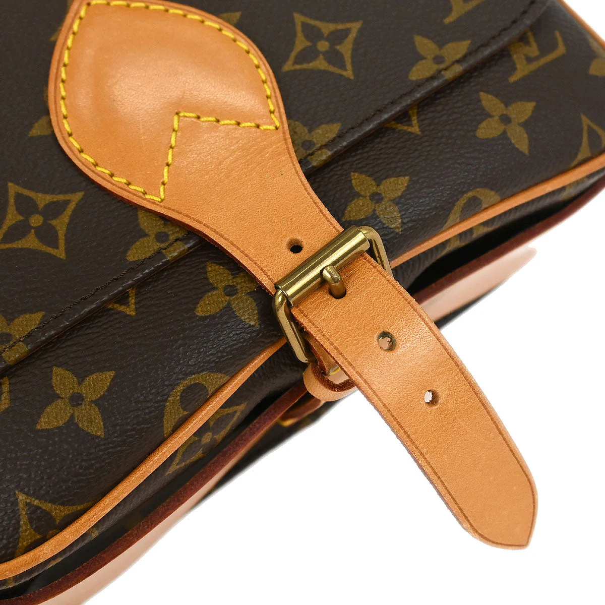 Louis Vuitton 1990 Monogram Cartouchiere MM Shoulder Bag M51253 - Image 4