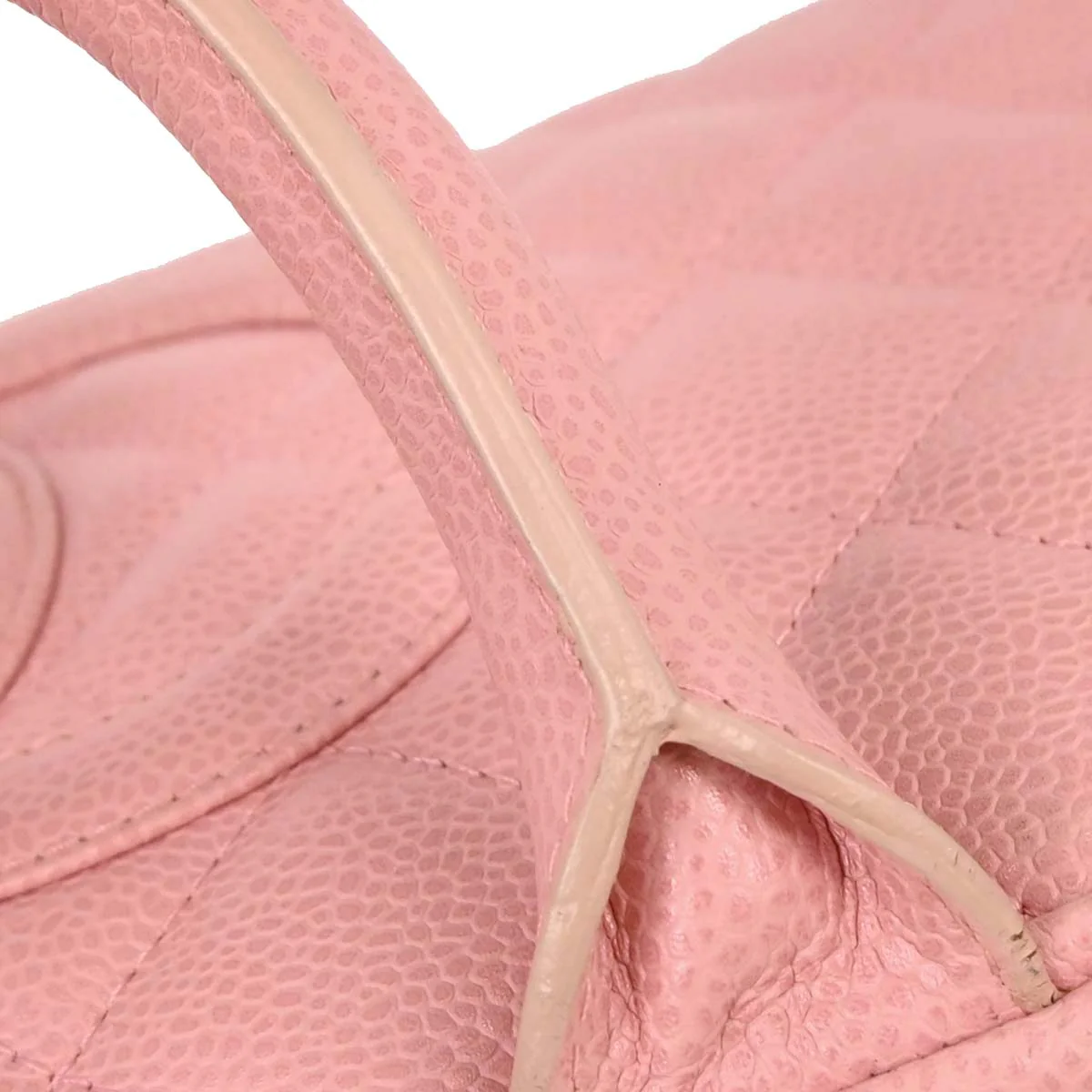 Chanel Pink Caviar Bowling Bag - Image 4