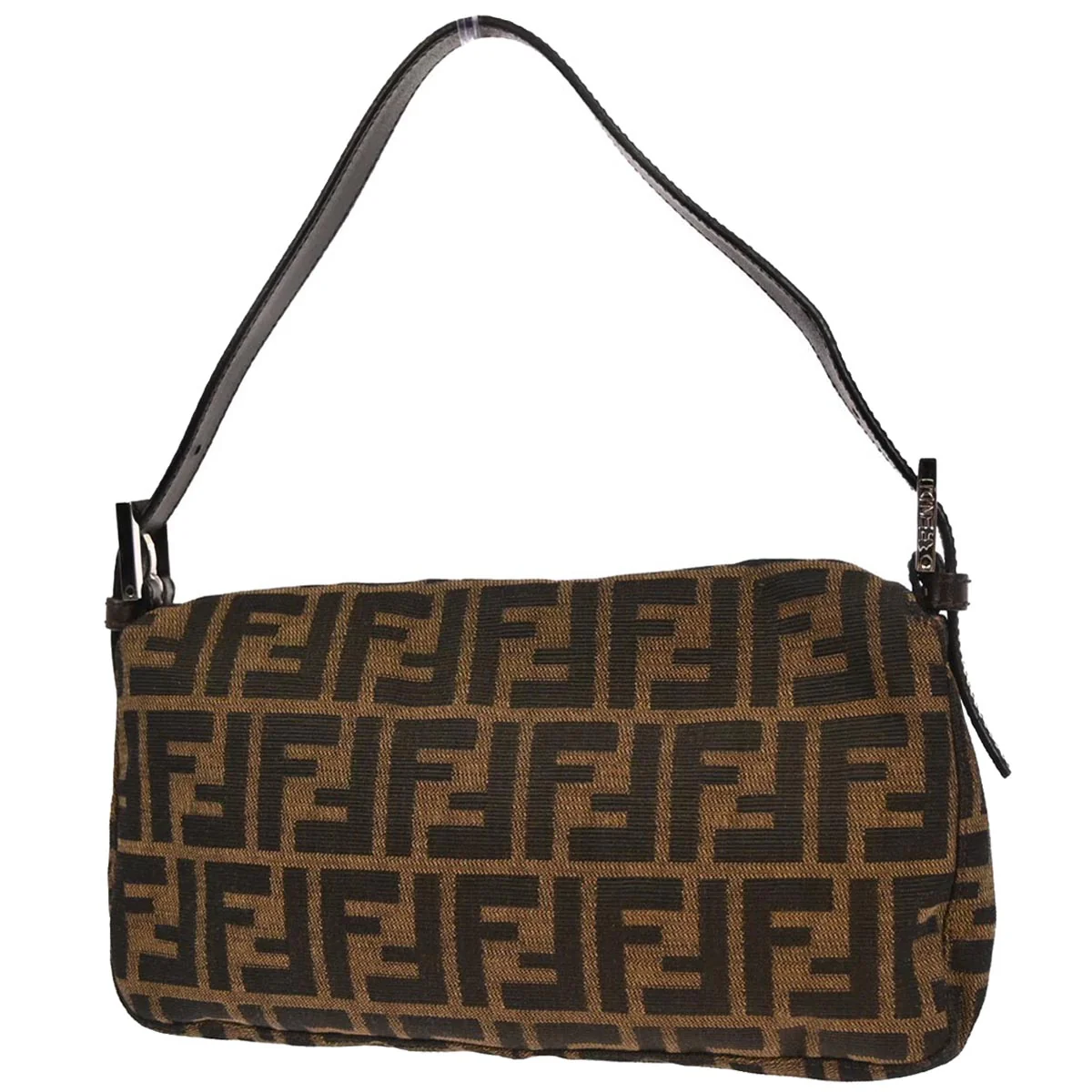 Fendi Brown Zucca Baguette Handbag - Image 2