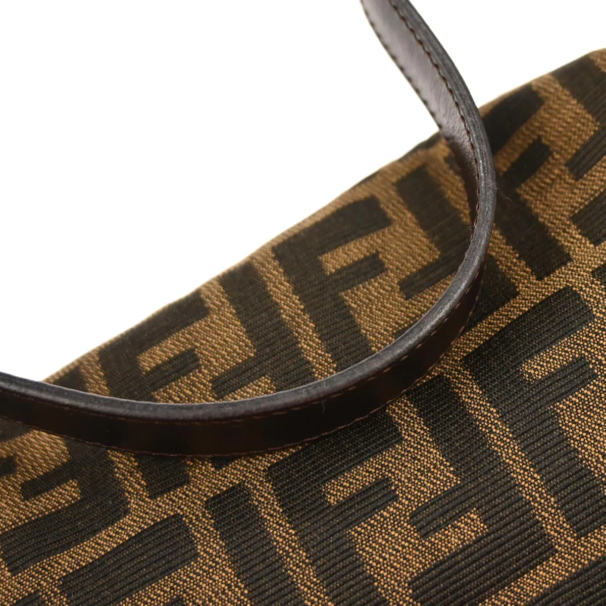 Fendi Brown Zucca Baguette Handbag - Image 6