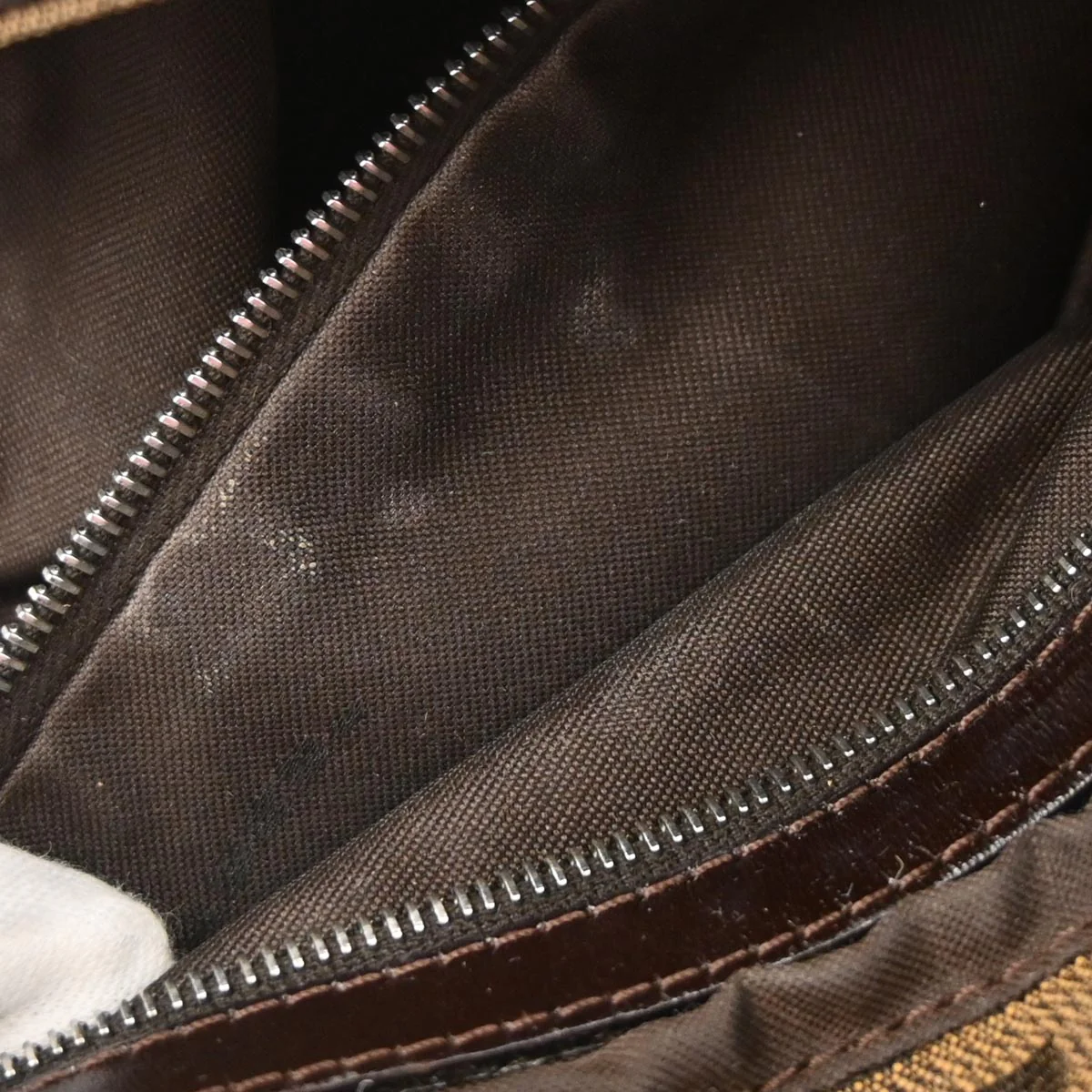 Fendi Brown Zucca Baguette Handbag - Image 9