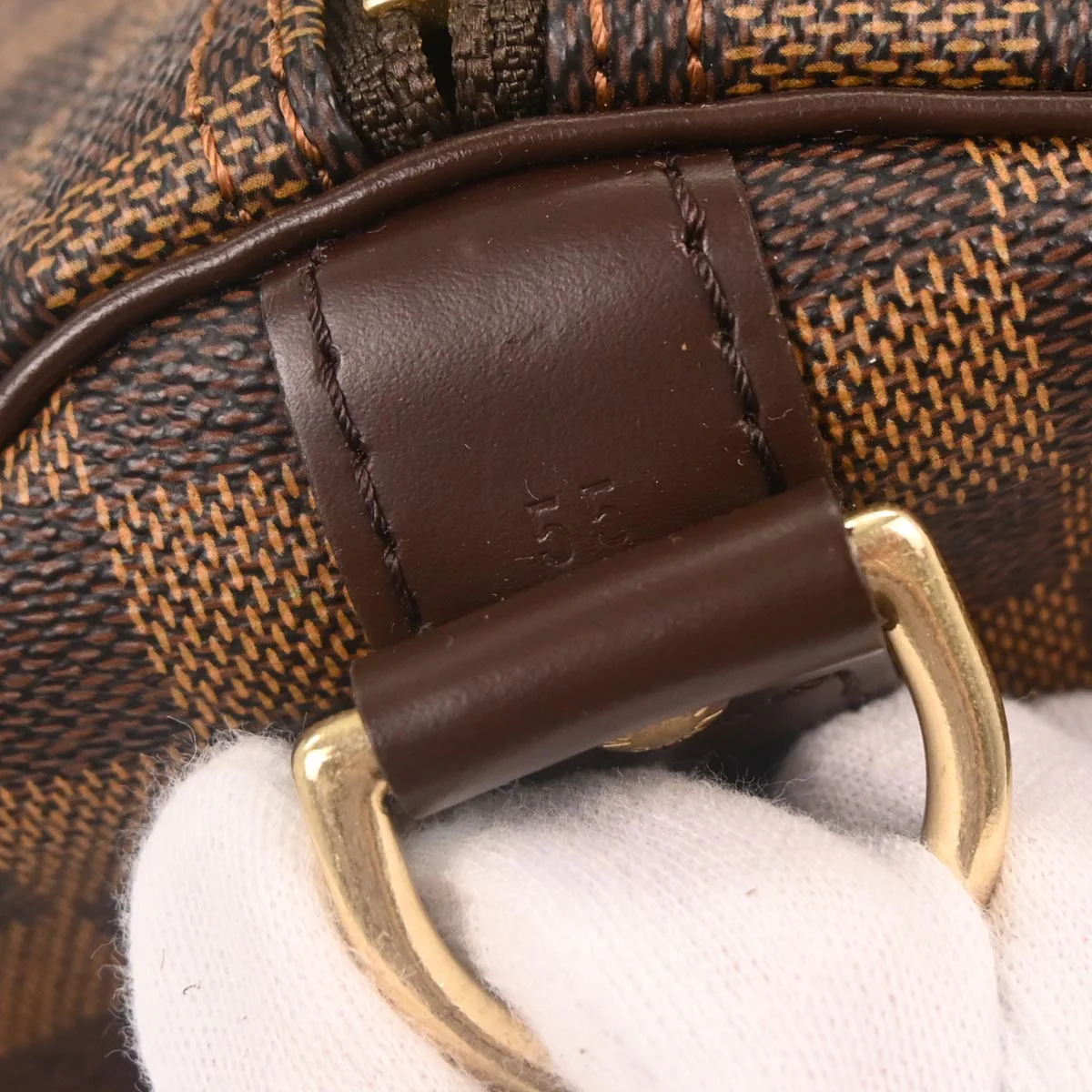 Louis Vuitton 2006 Damier Keepall Bandouliere 55 Duffle Bag N41414 - Image 7