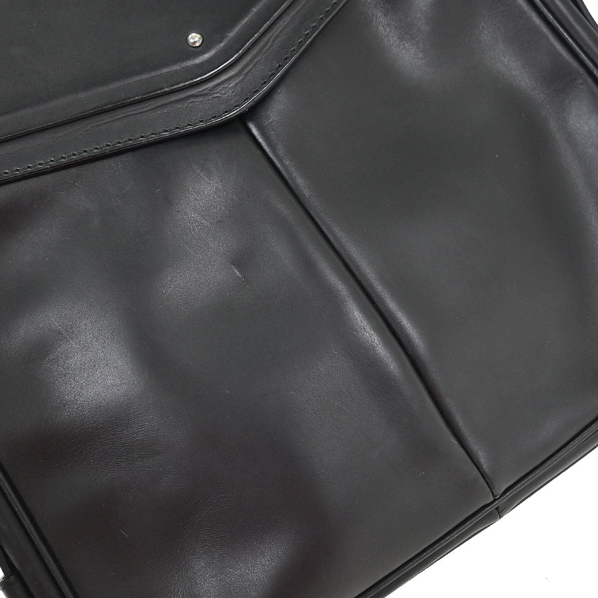 Yves Saint Laurent Rive Gauche Black Leather Shoulder Bag - Image 4