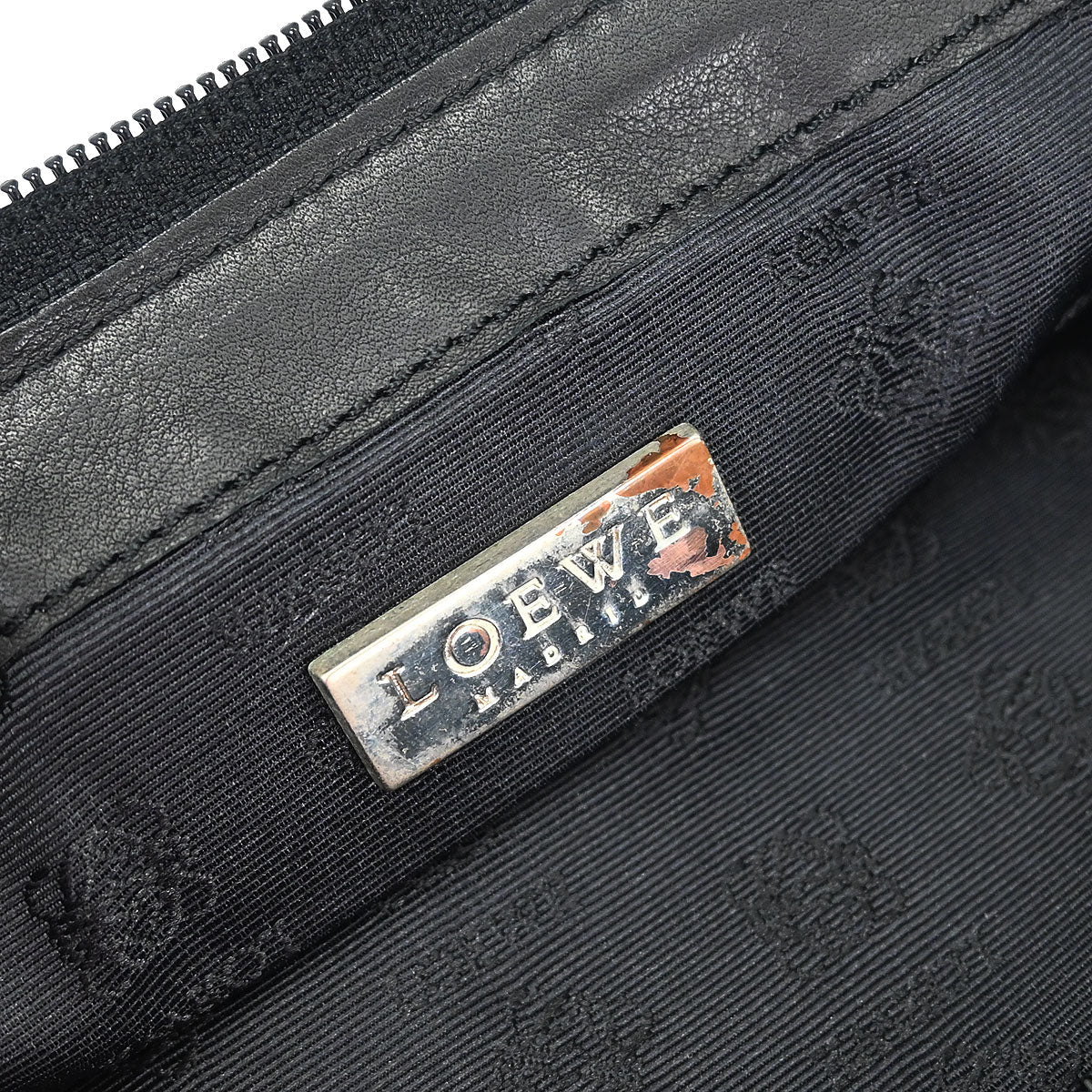 Loewe Black Suede Anagram Handbag - Image 9