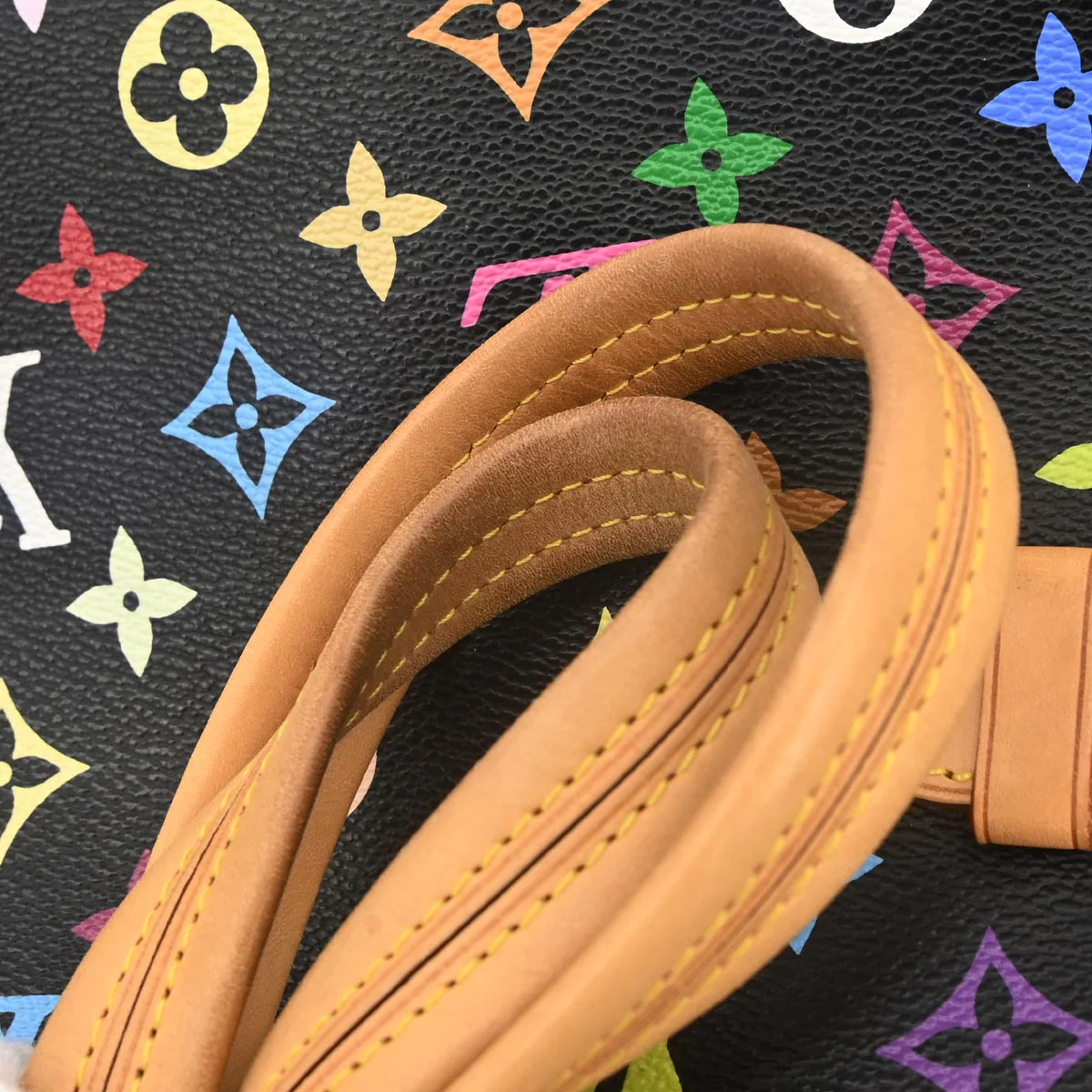 Louis Vuitton 2010 Black Monogram Multicolor Claudia Handbag M40194 - Image 4