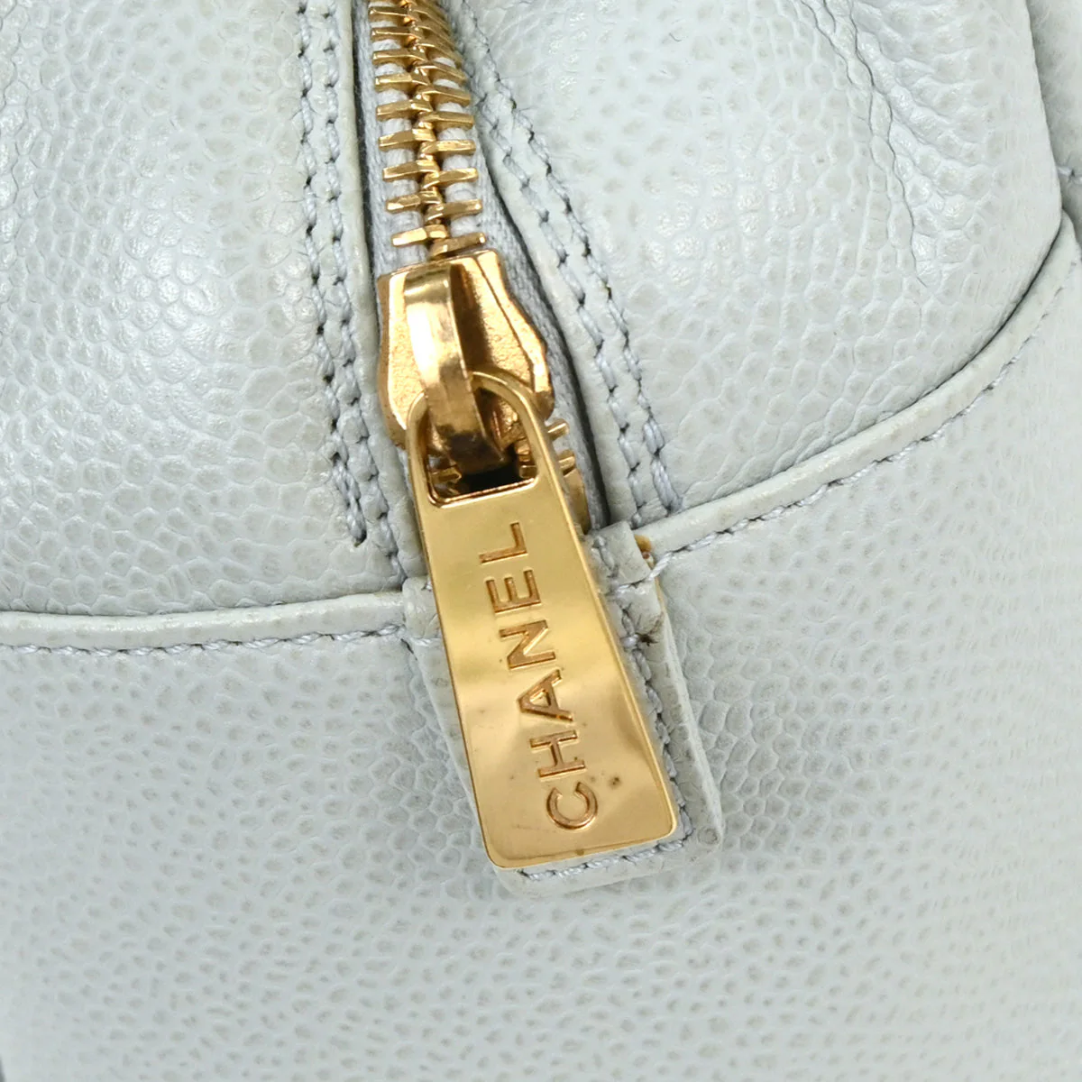 Chanel Light Blue Caviar Petite Timeless Tote PTT Chain Handbag - Image 4