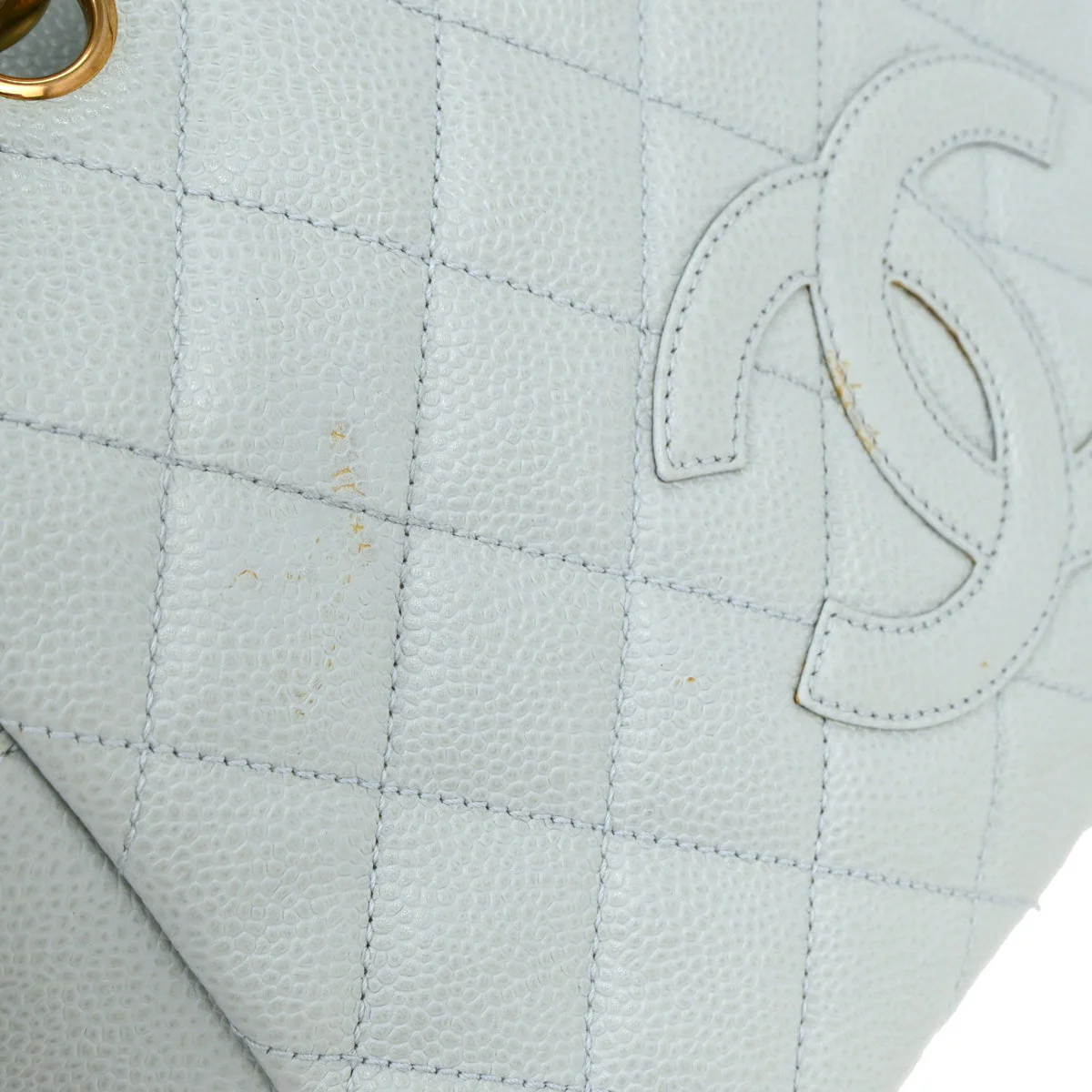 Chanel Light Blue Caviar Petite Timeless Tote PTT Chain Handbag - Image 6