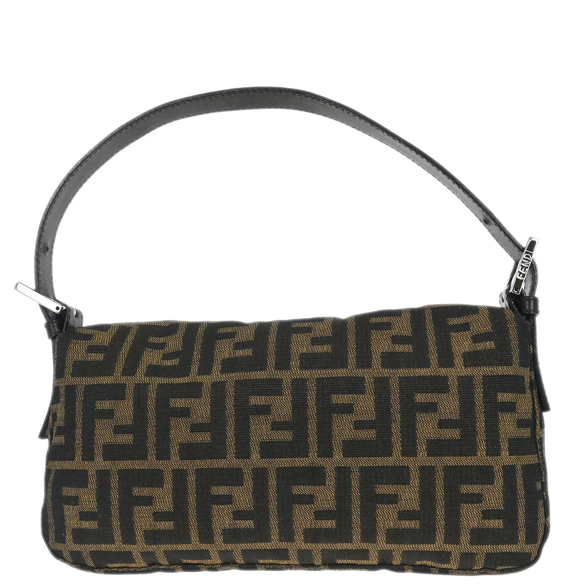 Fendi Brown Zucca Baguette Handbag - Image 2