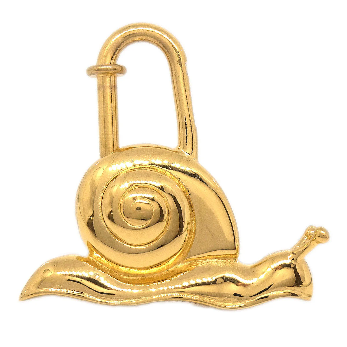 Hermes 1995 Snail Annee De la Route Cadena Gold Small Good - Image 2