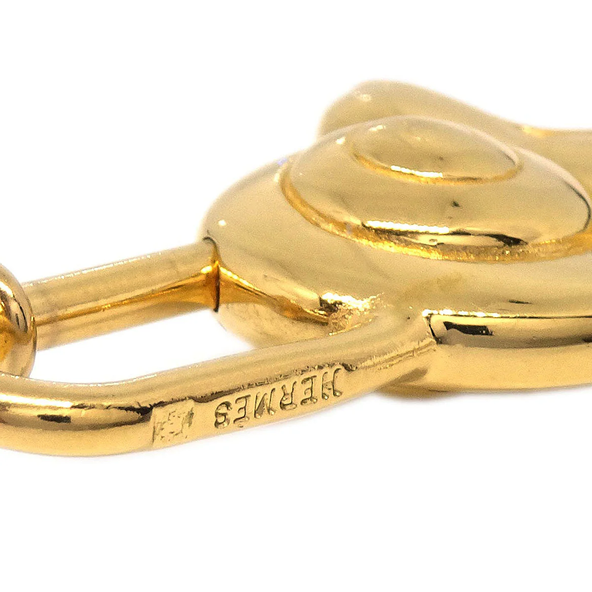 Hermes 1995 Snail Annee De la Route Cadena Gold Small Good - Image 3